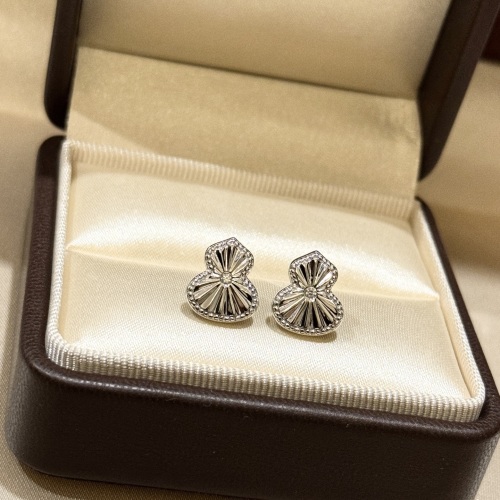 Elegant S925 Sterling Silver Gourd Stud Earrings with Diamond Accents 1 Elegant S925 Sterling Silver Gourd Stud Earrings with Diamond Accents
