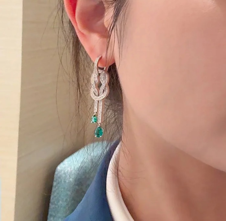 프레드 다이아몬드 태슬 귀걸이 71595 이미지 8