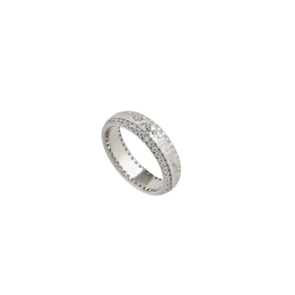 
A5703  👑爆款 CNC工艺 重工工艺 质感十足 碎碎冰 双排钻 💍戒指 三面工艺精湛打造 将璀璨