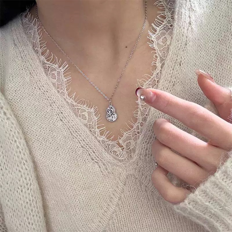  
A5468   👑 古法工艺 新中式碎碎冰 葫芦 项链 高级感拉满 可调节 通体S925纯银材质 C