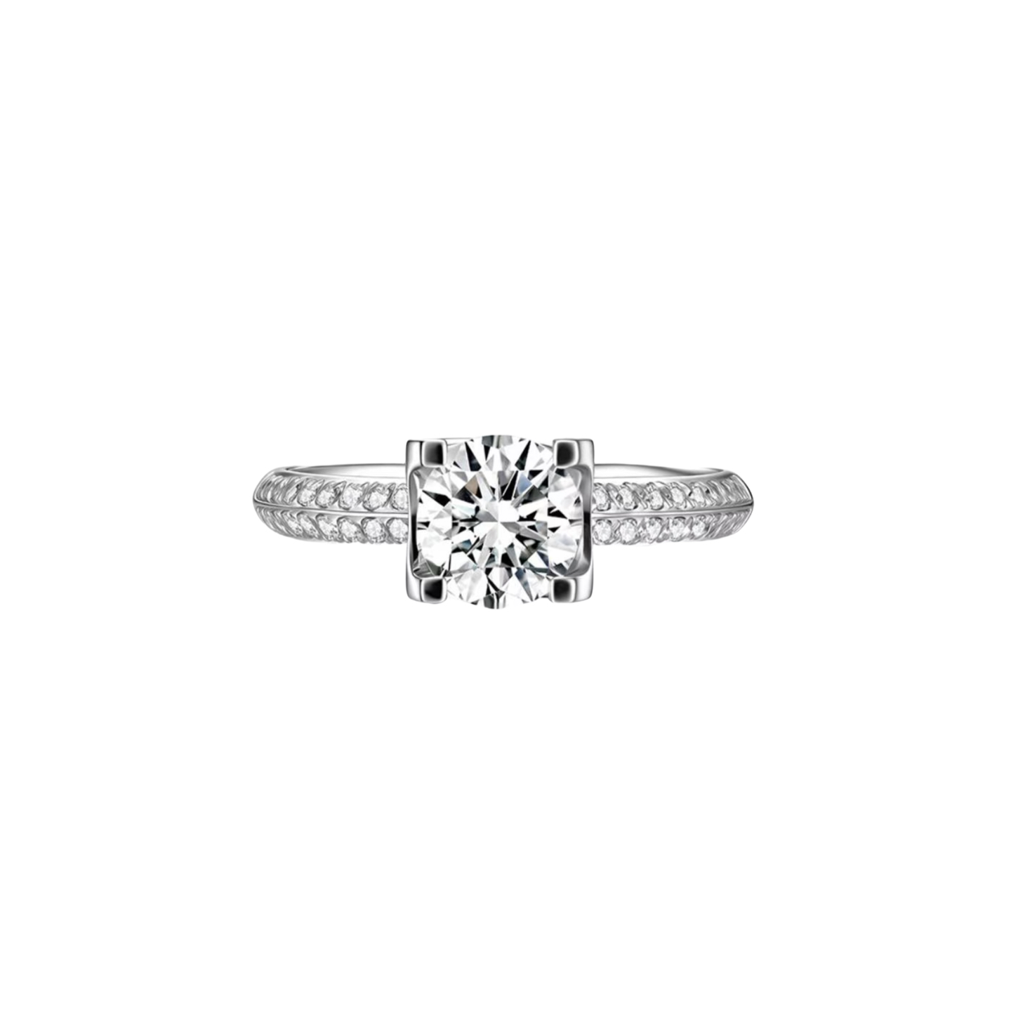  
A6138 👑️卡家 经典婚戒  牛角 两克拉 💎钻石 双排钻戒指 💍 bling bling ✨ 
