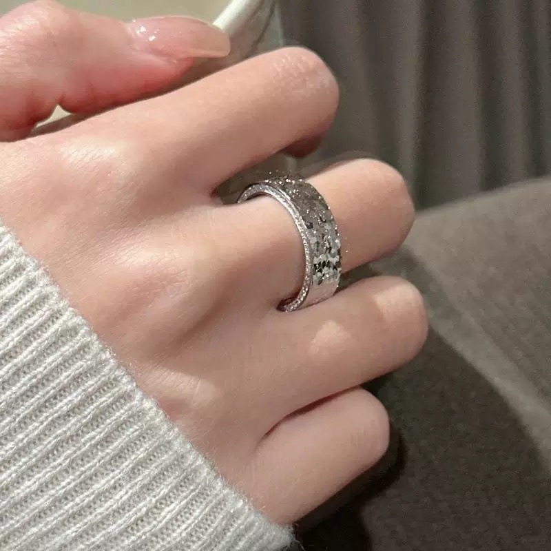 A5941 👑爆款 cnc 工艺 重工工艺 质感十足 碎碎冰 💍排钻 戒指 三面工艺精湛打造 将璀璨星空