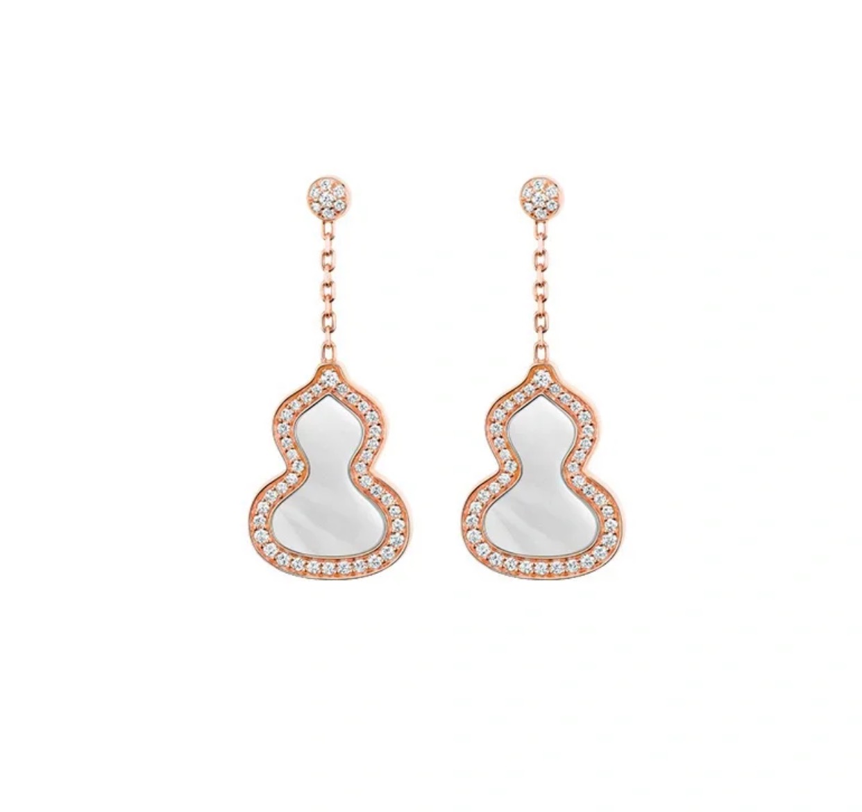 Elegant White Mother of Pearl Gourd Dangle Earrings in 925 Sterling Silver 3 i1750846258719 8981 0 5