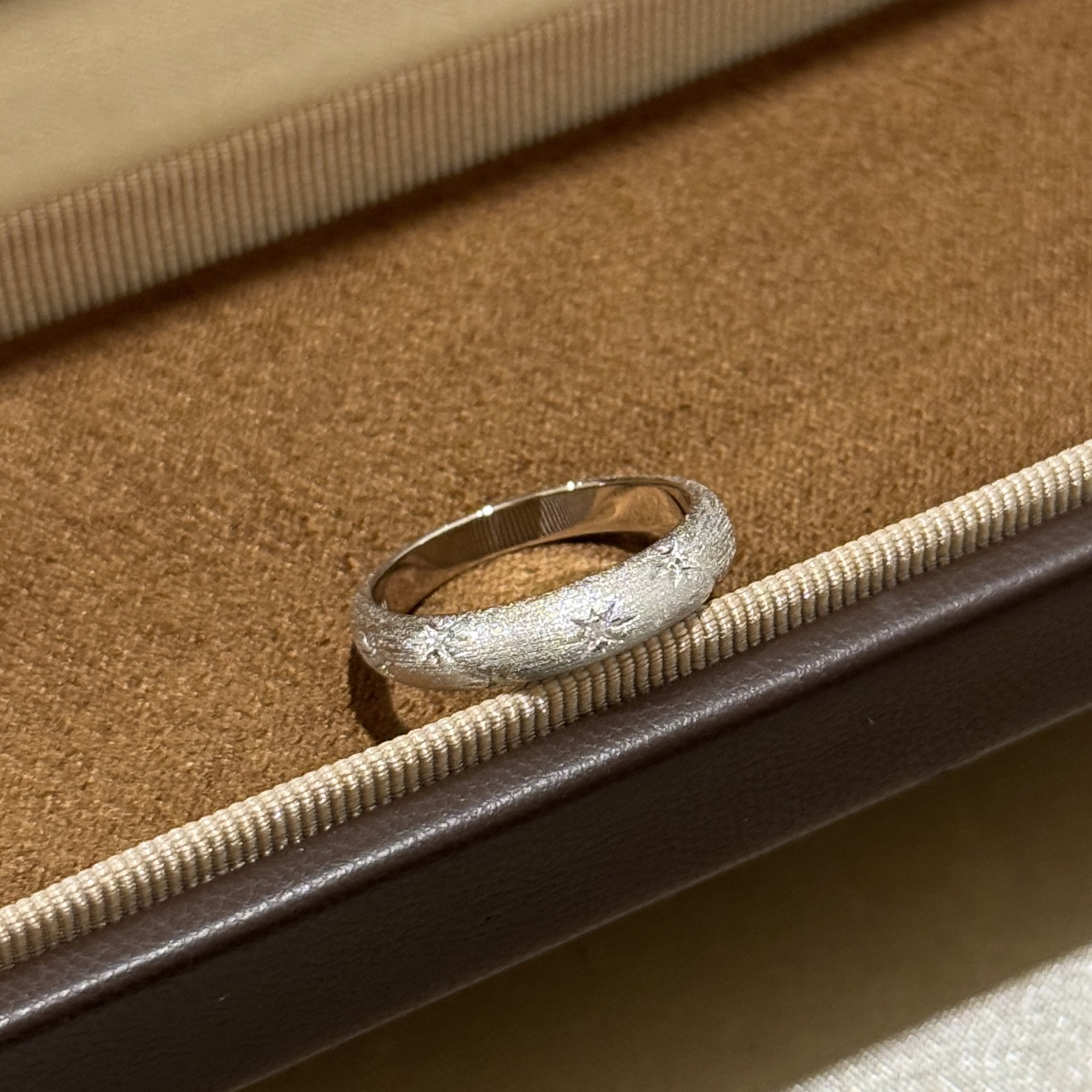  
A6342👄独立设计师 中古系列 Vintage 八芒星 拉丝 戒指💍必入款！超级超级百搭 经典款永