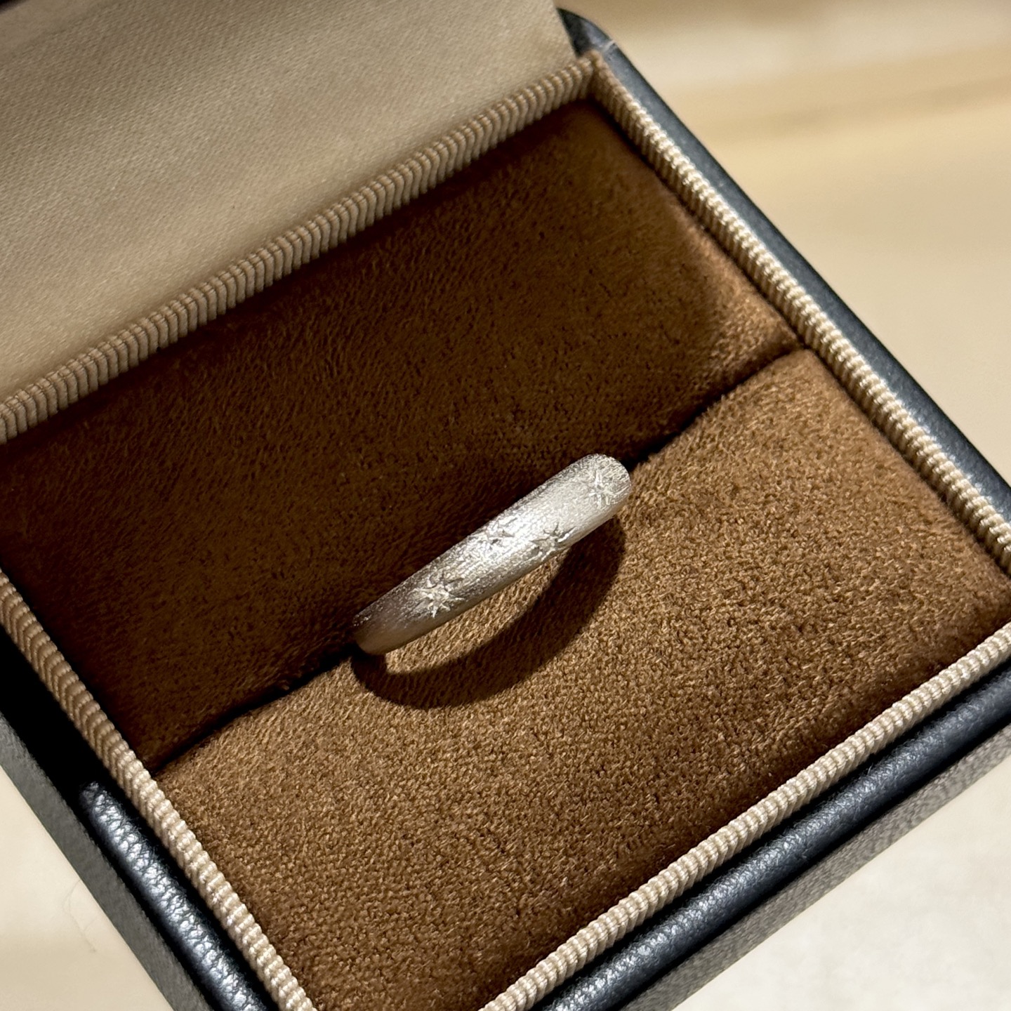  
A6342👄独立设计师 中古系列 Vintage 八芒星 拉丝 戒指💍必入款！超级超级百搭 经典款永