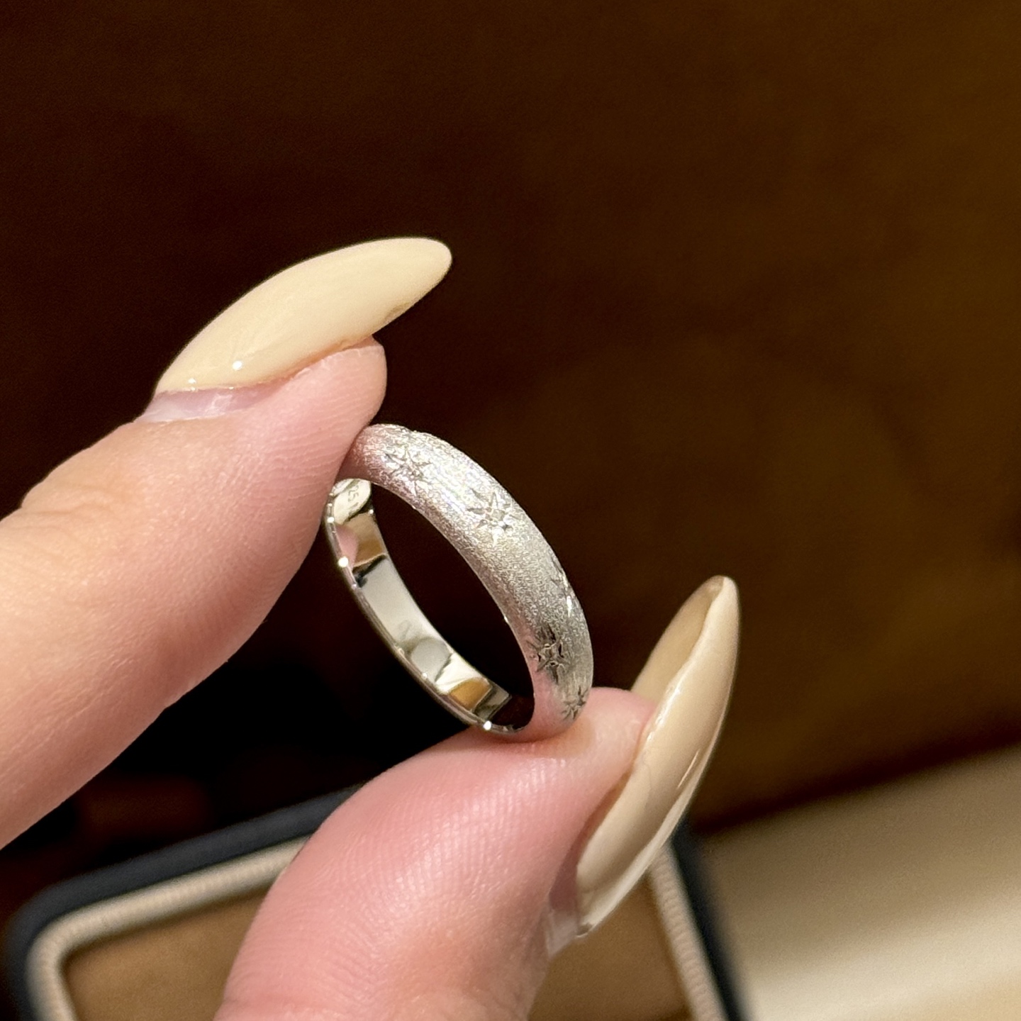  
A6342👄独立设计师 中古系列 Vintage 八芒星 拉丝 戒指💍必入款！超级超级百搭 经典款永