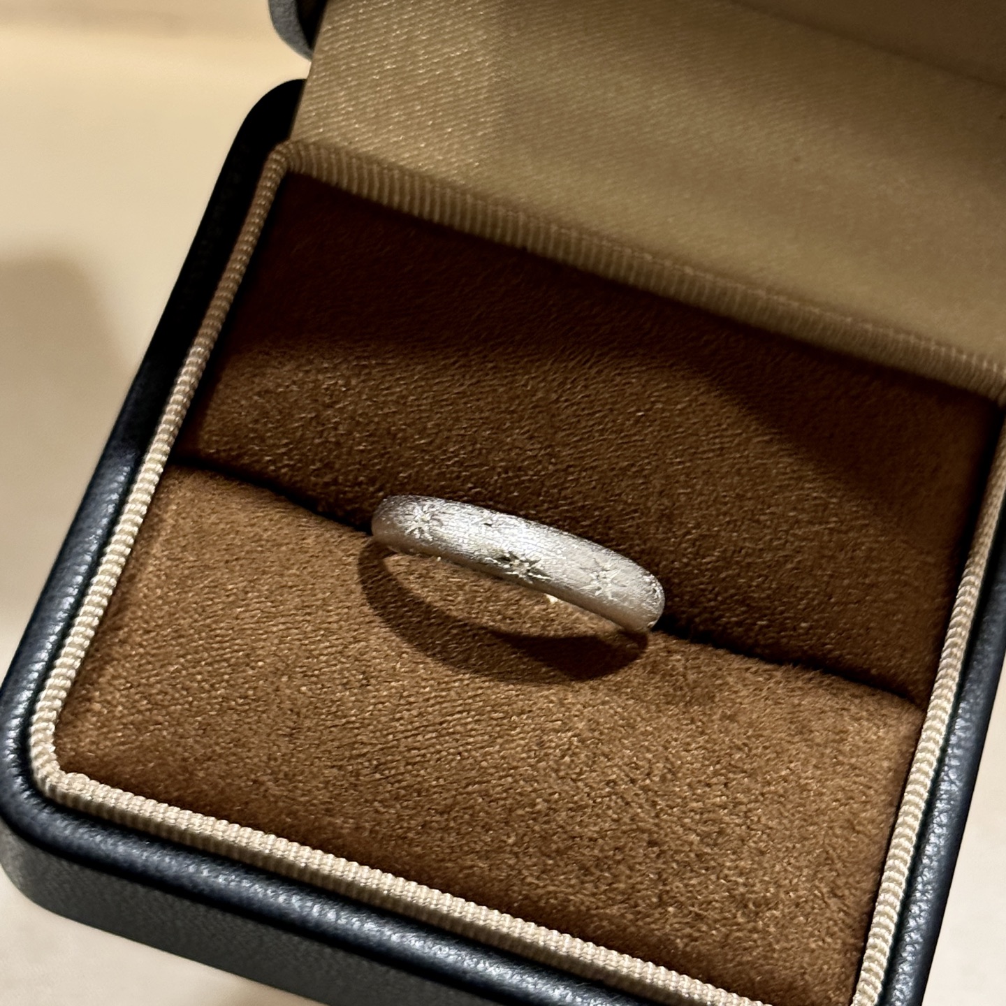  
A6342👄独立设计师 中古系列 Vintage 八芒星 拉丝 戒指💍必入款！超级超级百搭 经典款永