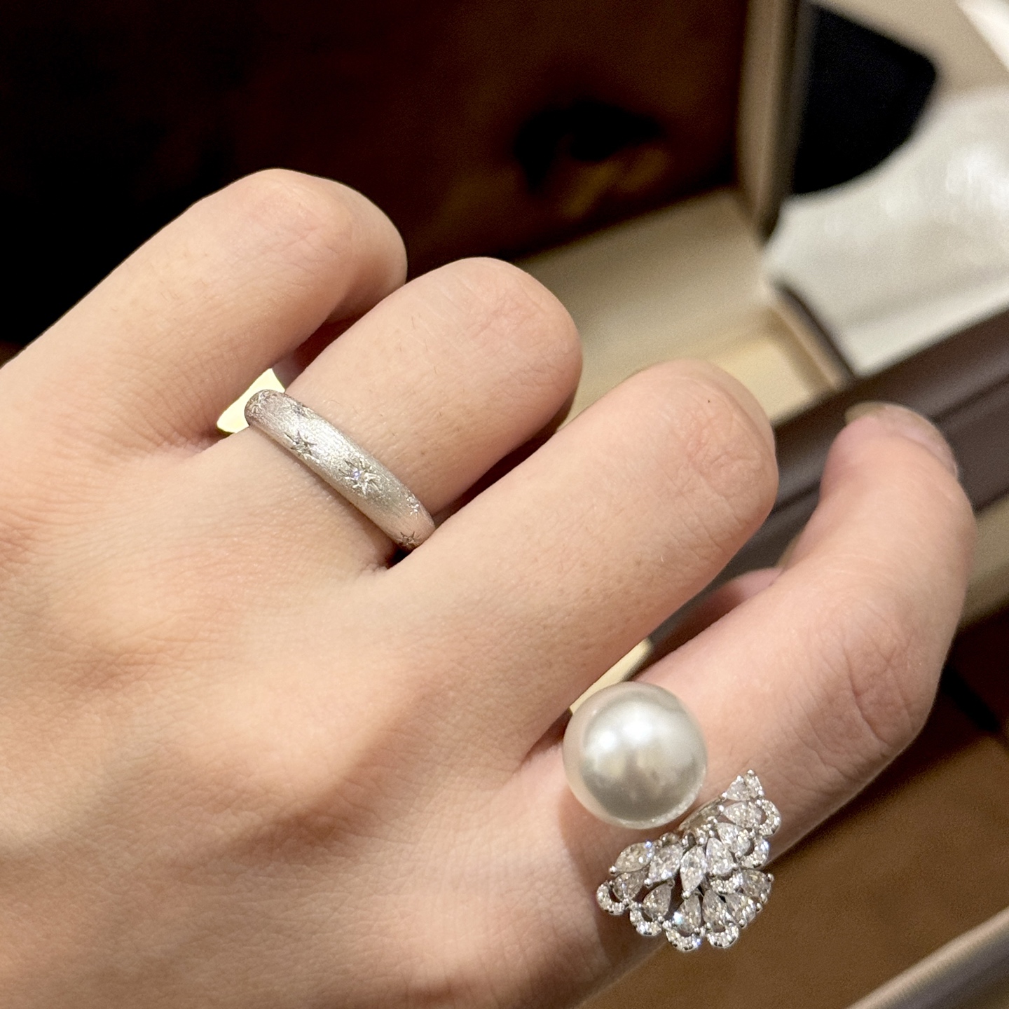  
A6342👄独立设计师 中古系列 Vintage 八芒星 拉丝 戒指💍必入款！超级超级百搭 经典款永