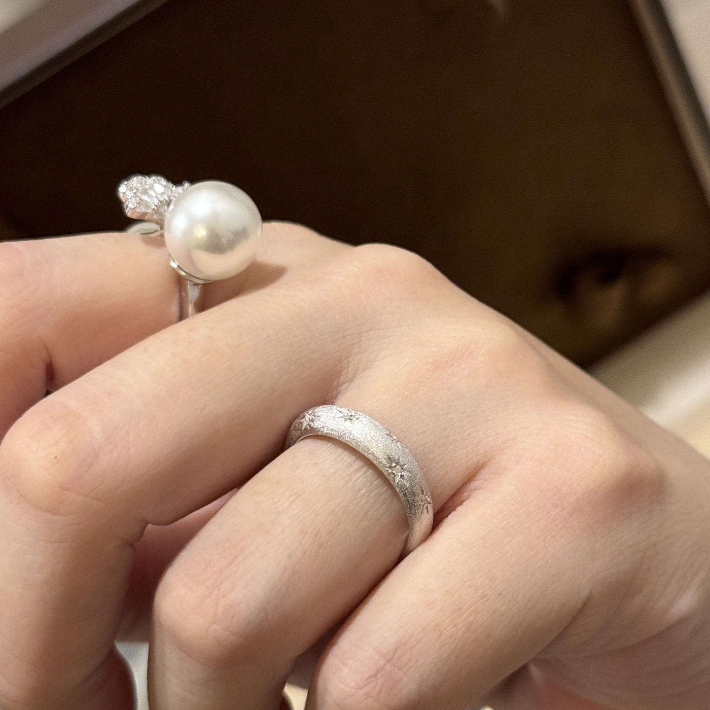  
A6342👄独立设计师 中古系列 Vintage 八芒星 拉丝 戒指💍必入款！超级超级百搭 经典款永