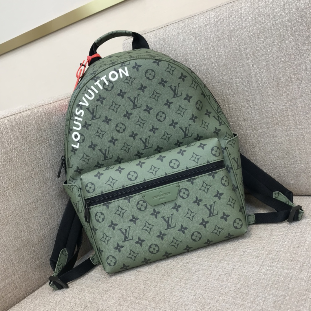LV Discovery малы ранец Monogram пакрыццё палатно LV лагатып здымная бірка прасторная пярэдняя кішэня кішэня для iPad-топ якасць