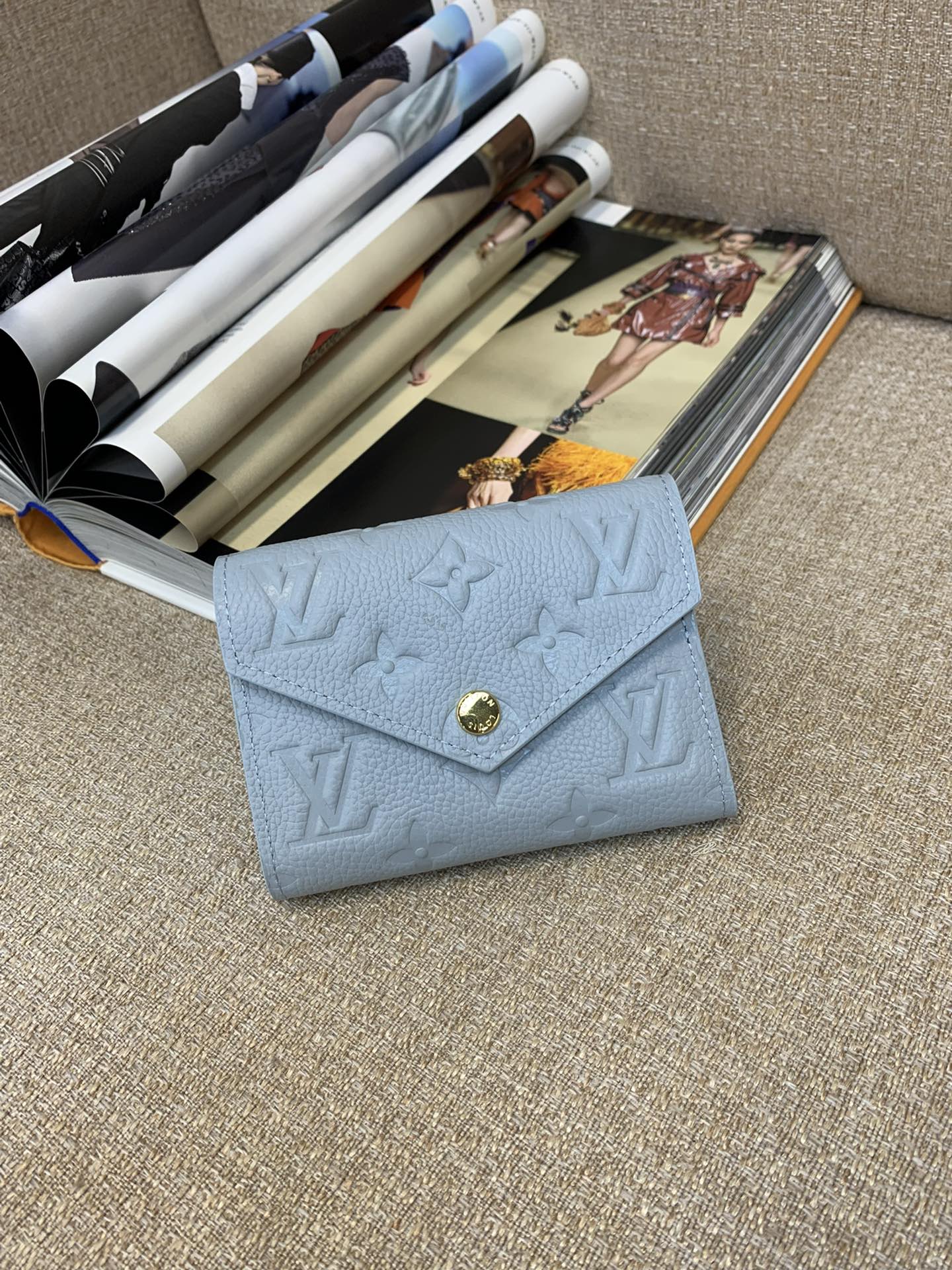 LV 財布 フルジップ レザートリム ゴールド金具 マルチコンパートメント 長財布-トップクオリティ