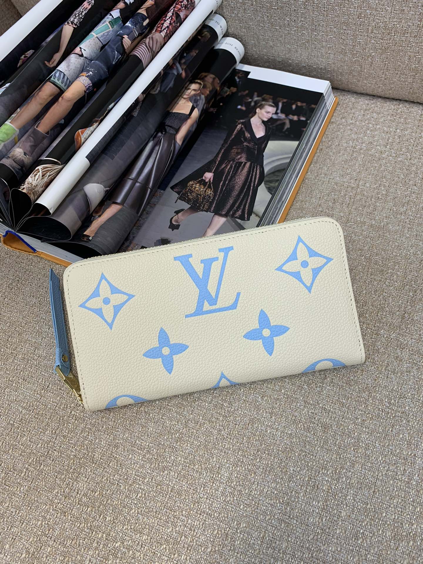 LV кашалёк поўная маланка скураная аздабленне залатая фурнітура шмат аддзяленняў доўгі кашалёк-топ якасць