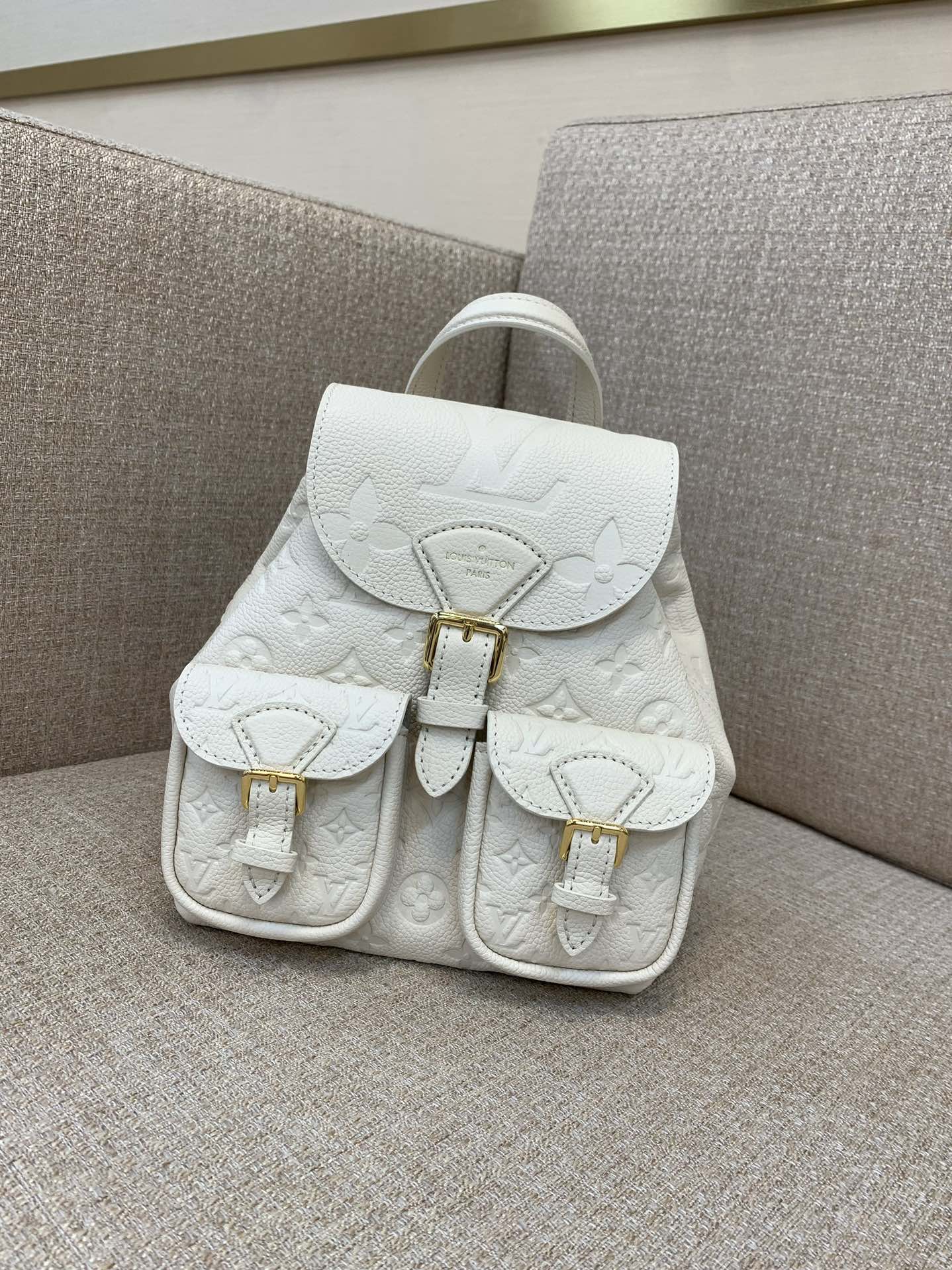 LV Backup заплечнік Monogram Empreinte скура з цісненнем рэгуляваныя рамні верхняя ручка плецены ланцужок заплечнік праз плячо ручная насілка чаразплечнік-топ якасць