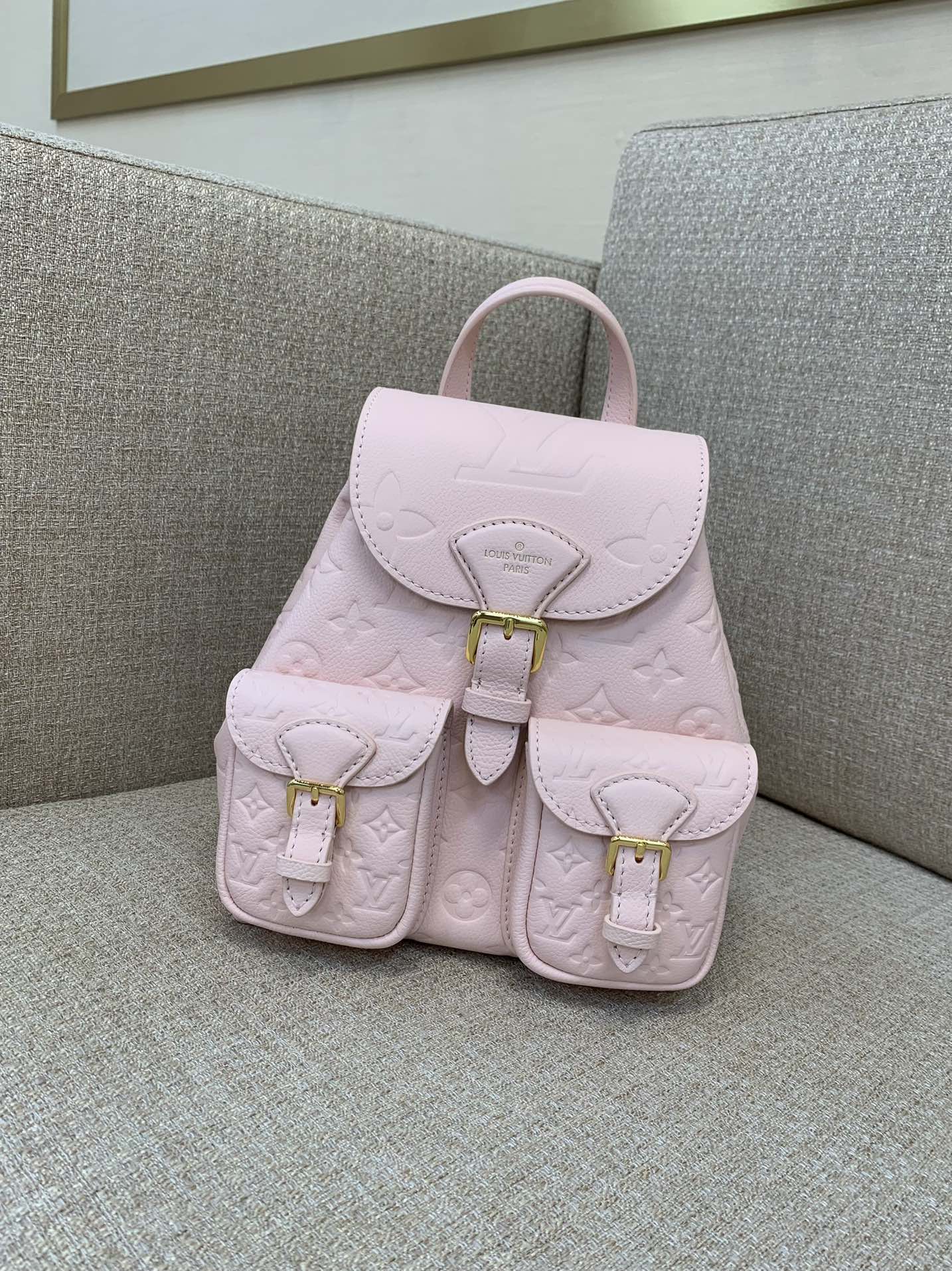 LV Backup заплечнік Monogram Empreinte скура з цісненнем рэгуляваныя рамянцы верхняя ручка плецены ланцужок заплечнік праз плячо ручная сумка кроссбоди-вышэйшая якасць
