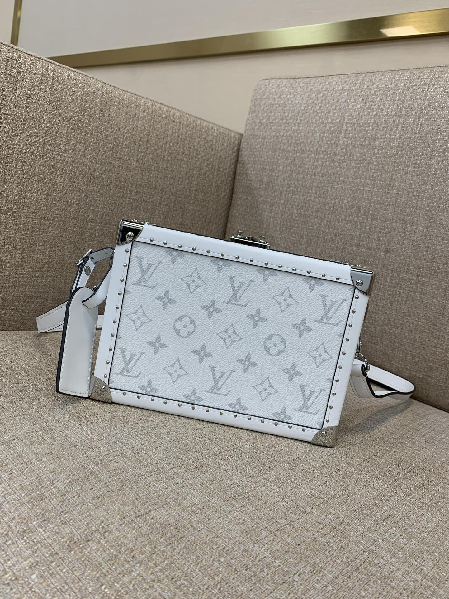 LV Clutch Box сумка Hardsided Taigarama серыя свежыя адценні клатч-вышэйшая якасць