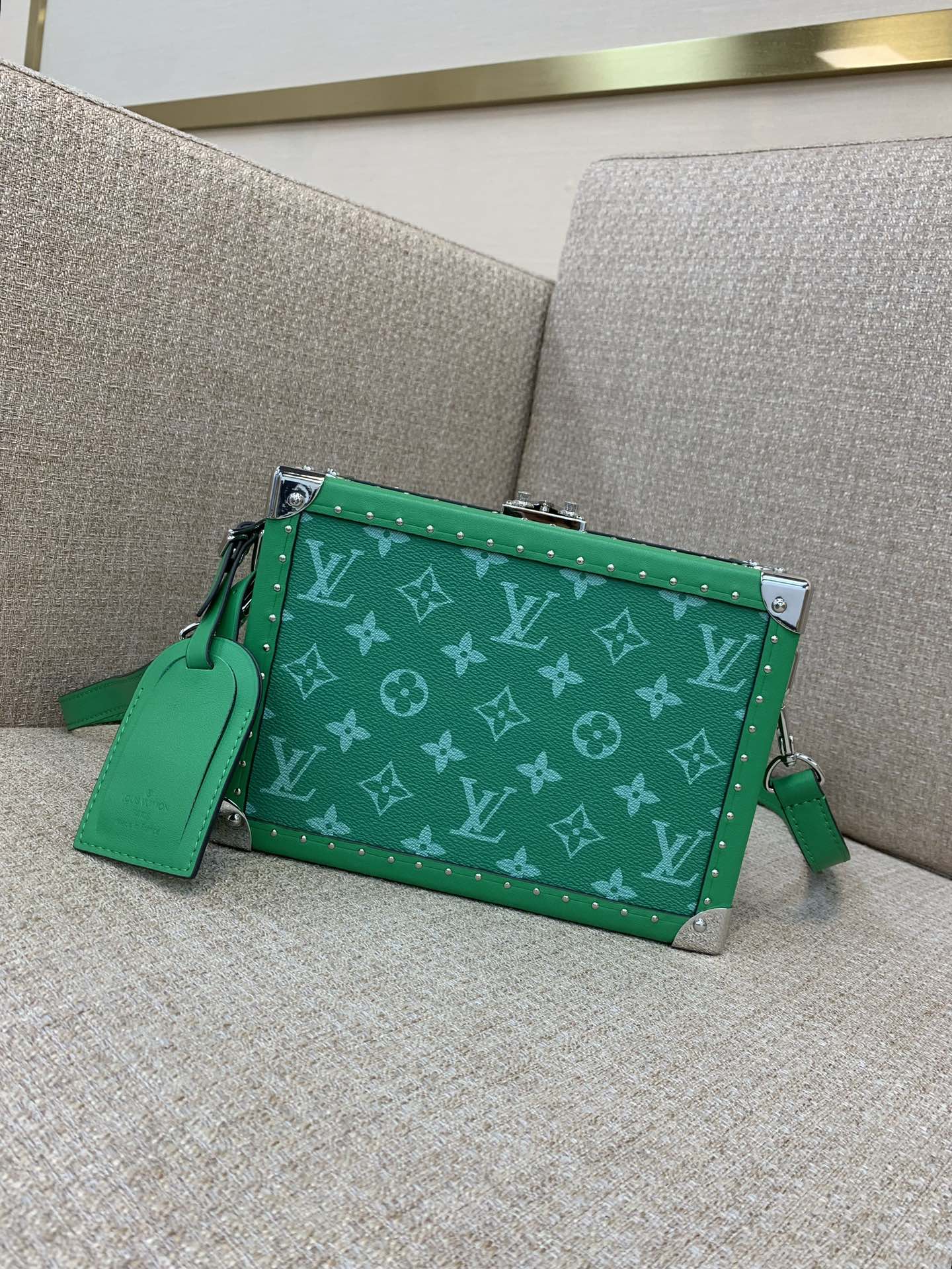 LV Clutch Box сумка Hardsided Taigarama серыя свежыя адценні клатч-вышэйшая якасць
