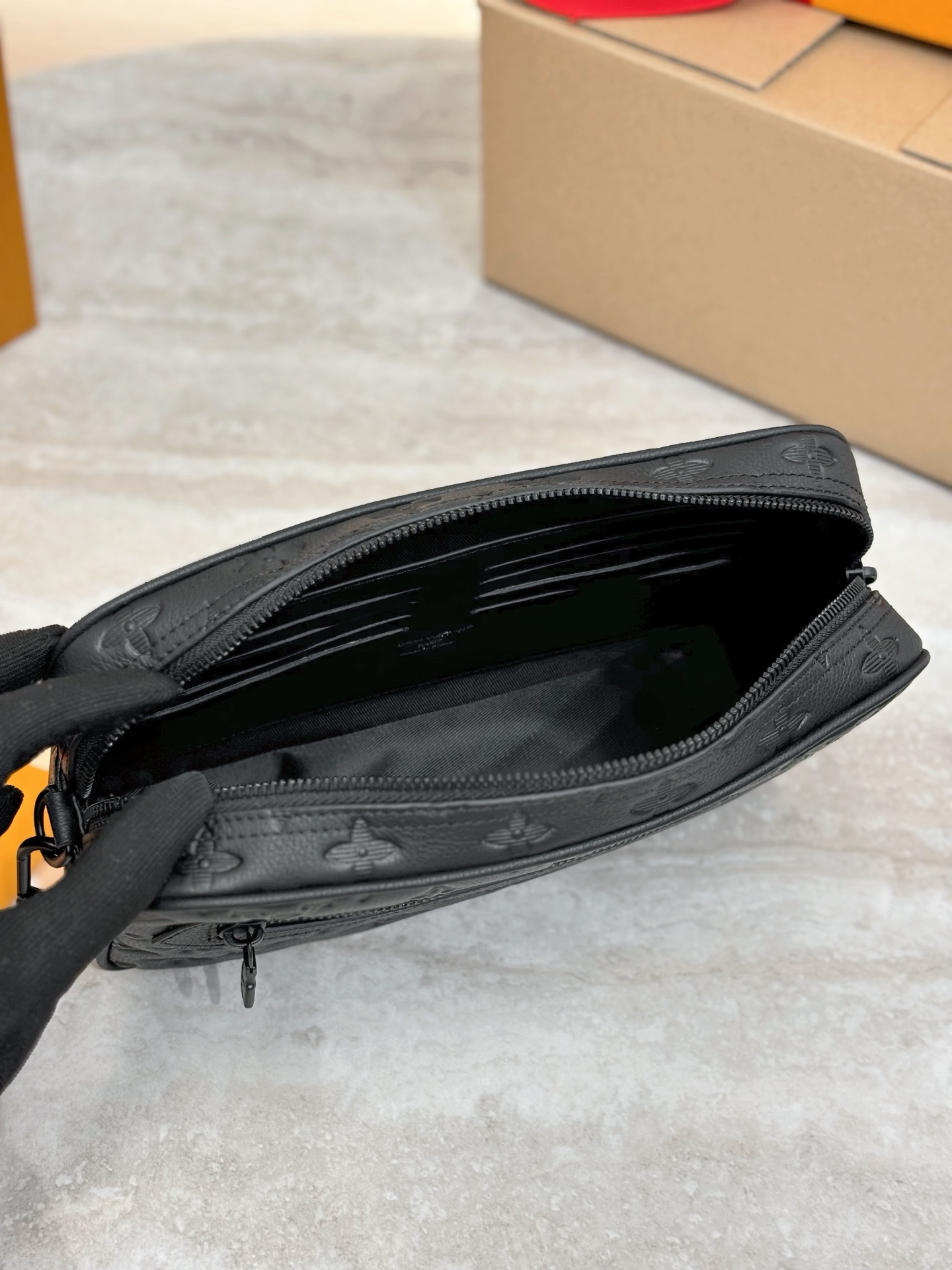 Louis Vuitton Kasai Black Monogram Empreinte Standard everyday