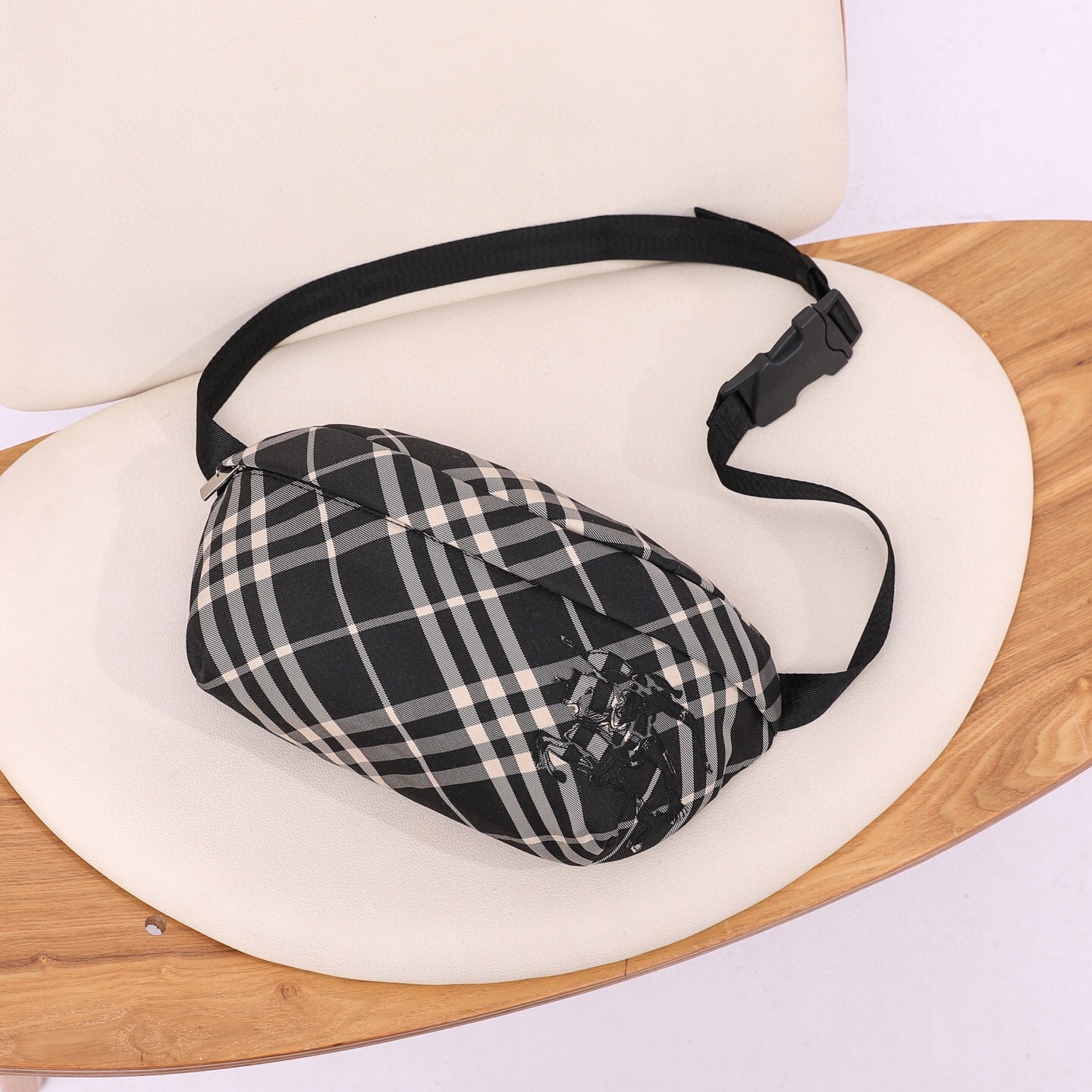 Burberry Plaid Belt Bag with Adjustable Strap