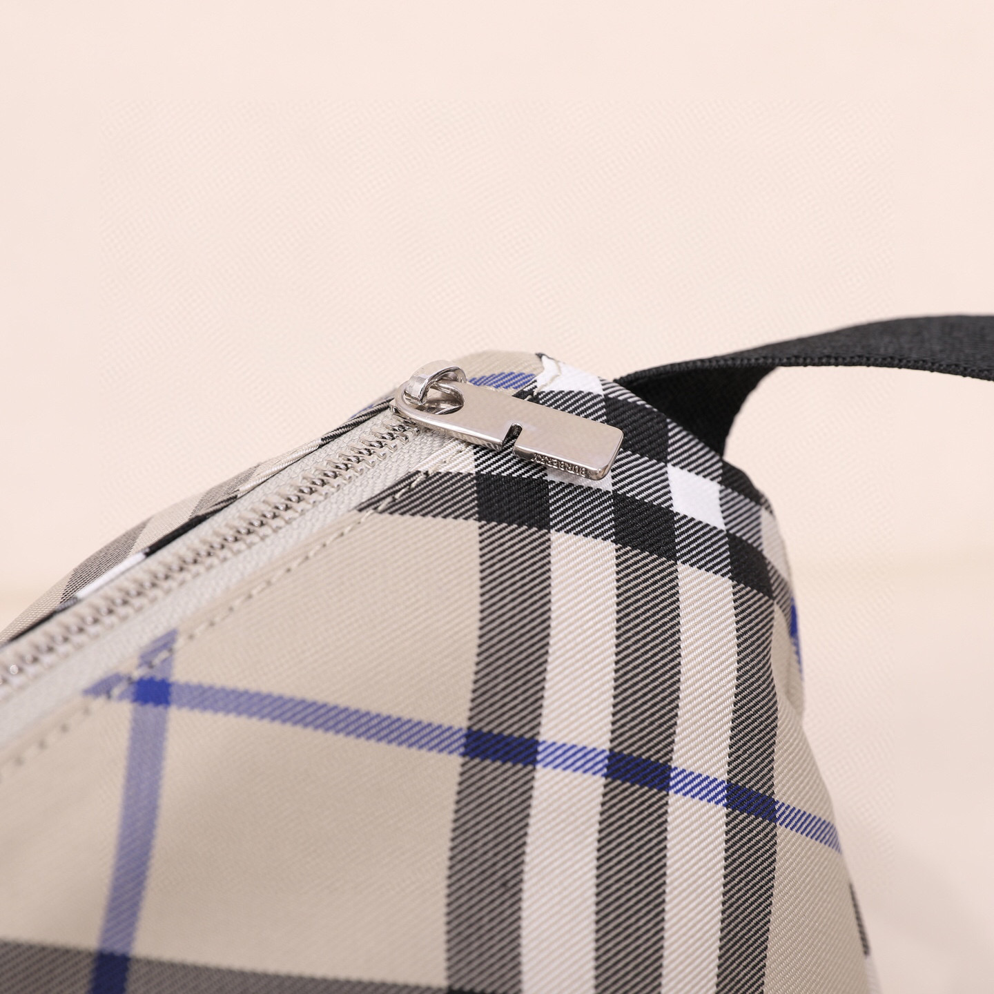 Burberry Canvas Belt Bag with Check Pattern and Adjustable Strap 5 i1744687807601 1828 0 3