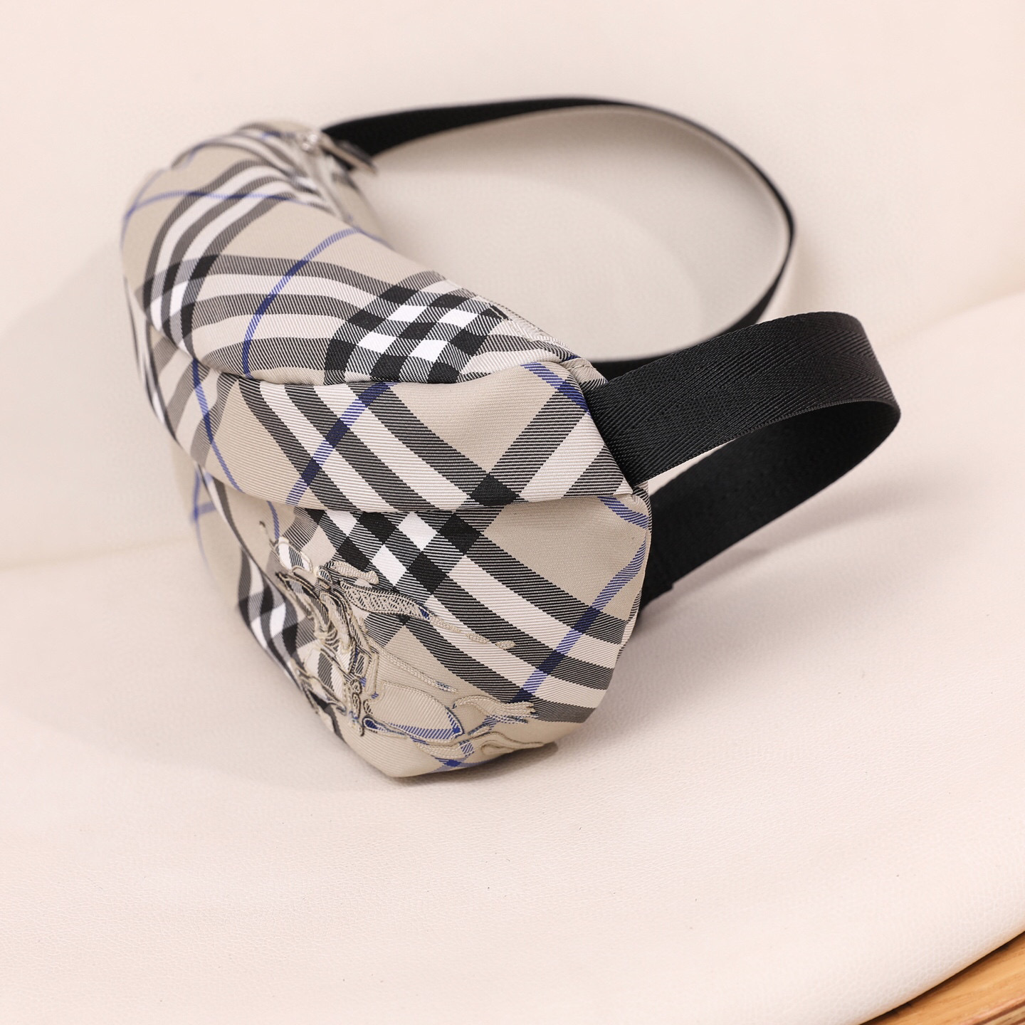 Burberry Canvas Belt Bag with Check Pattern and Adjustable Strap 4 i1744687807602 5443 0 2
