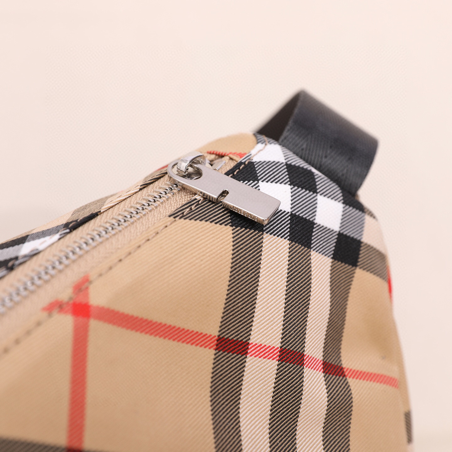 Burberry Belt Bag in Check Canvas with Leather Trim, Adjustable Strap 8 i1744688047040 1958 0 6