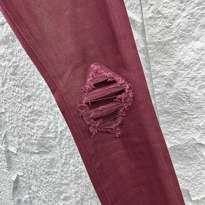 Amiri Burgundy Coated Jeans - Slim Fit, Modern Style, Various Sizes 7 o 1iq82immpqpdp8p19t1n7h47j5