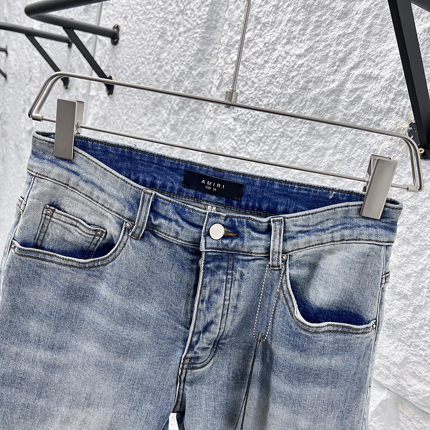 Amiri Distressed Denim Jeans with Music Note Design - New Style 8 i1748662699236 1684 0 7