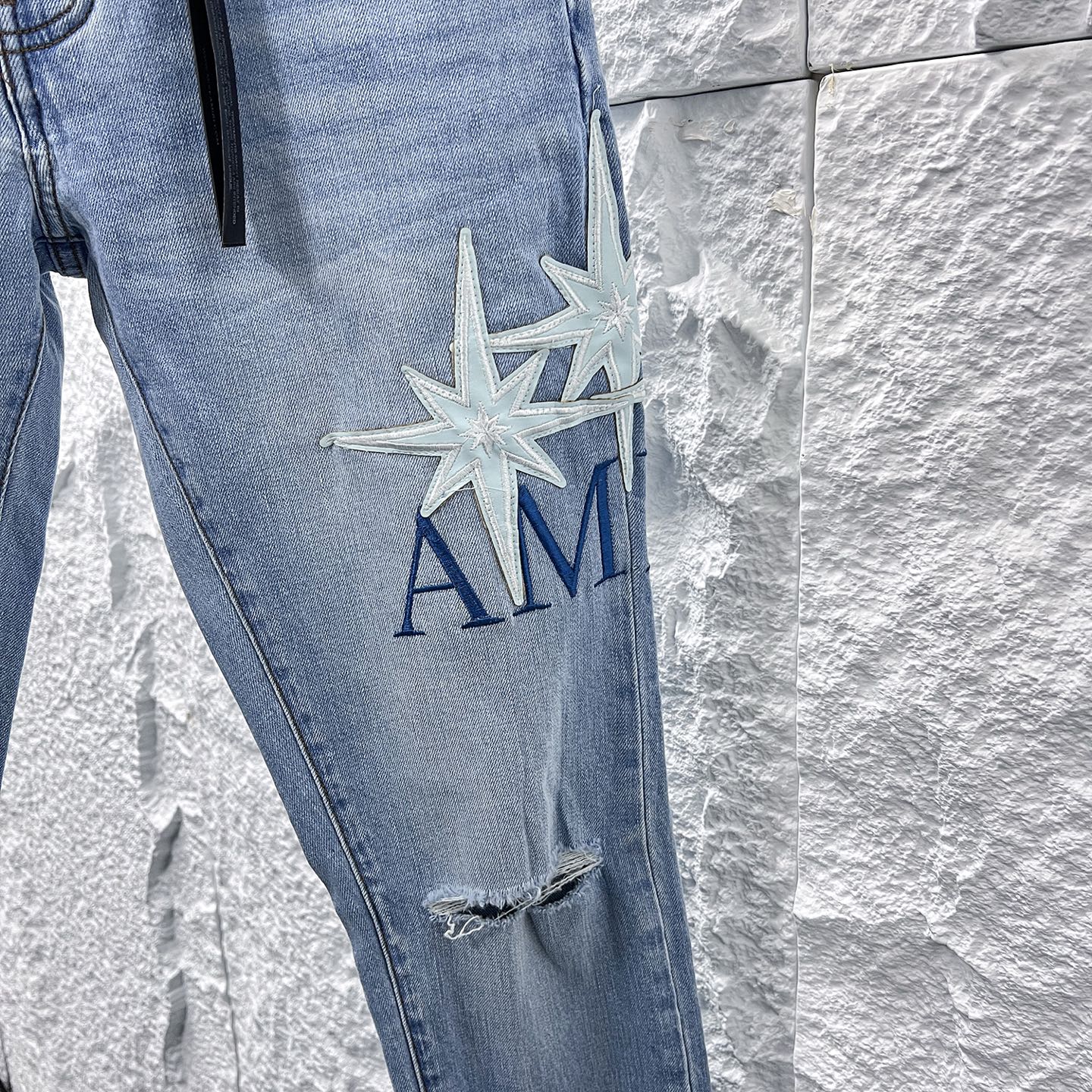 Amiri Jeans New Style With Star Graphic Slim Fit Denim Pants 4 i1748663226579 8447 0 3