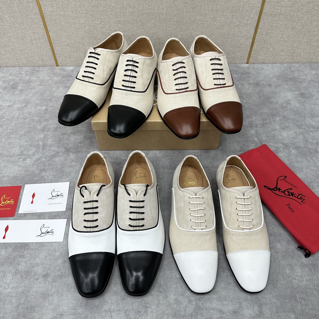 CL新品正装鞋皮鞋Christia*Loubouti*红底鞋GREGGO男士牛津鞋官方7,600采用进口