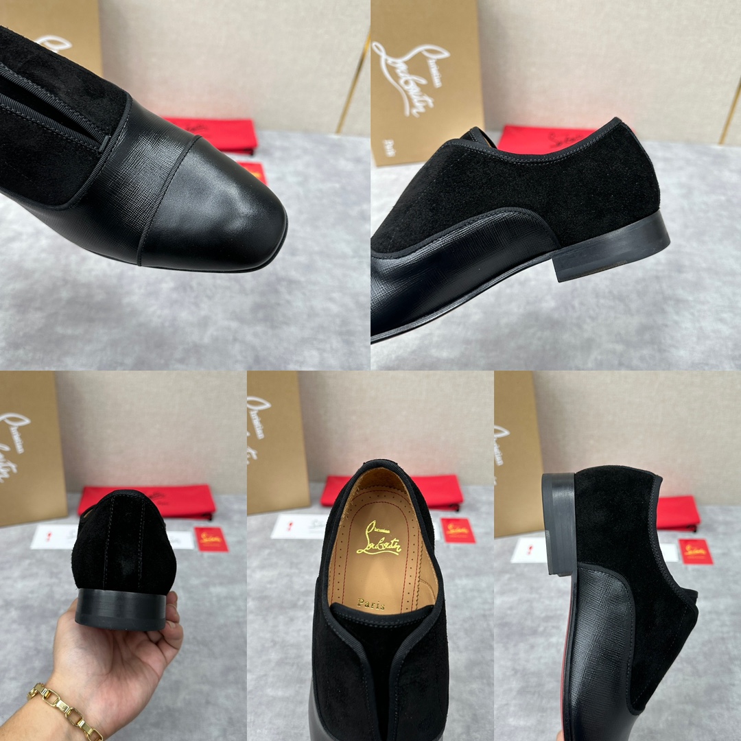 CL新品正装鞋皮鞋Christia*Loubouti*红底鞋GREGGO男士牛津鞋官方7,600采用进口