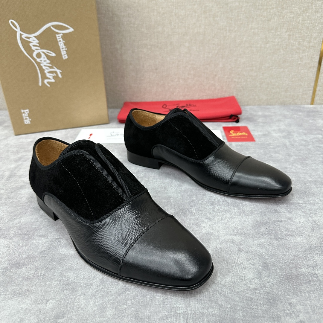 CL新品正装鞋皮鞋Christia*Loubouti*红底鞋GREGGO男士牛津鞋官方7,600采用进口