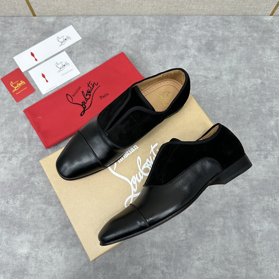 CL新品正装鞋皮鞋Christia*Loubouti*红底鞋GREGGO男士牛津鞋官方7,600采用进口