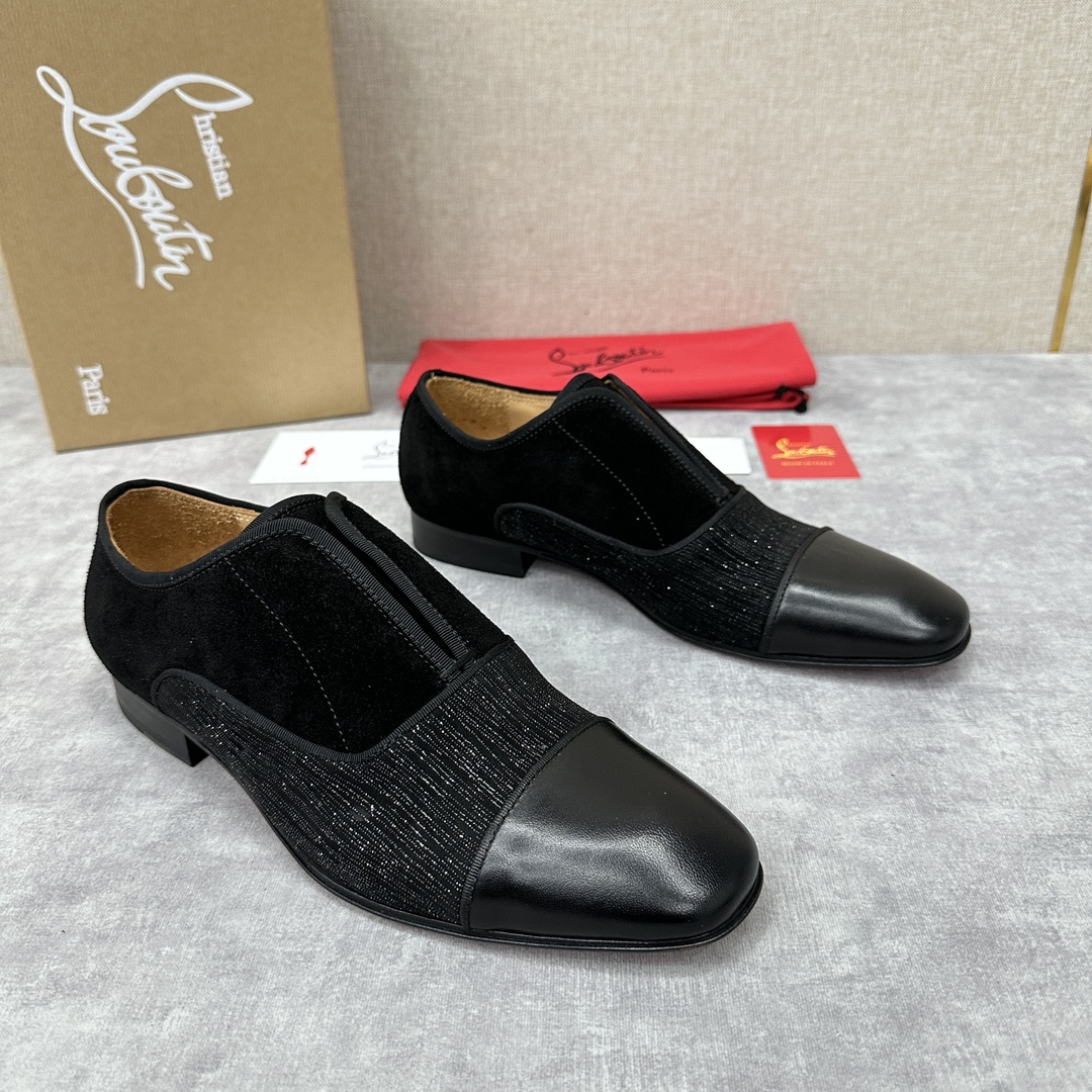 CL新品正装鞋皮鞋Christia*Loubouti*红底鞋GREGGO男士牛津鞋官方7,600采用进口