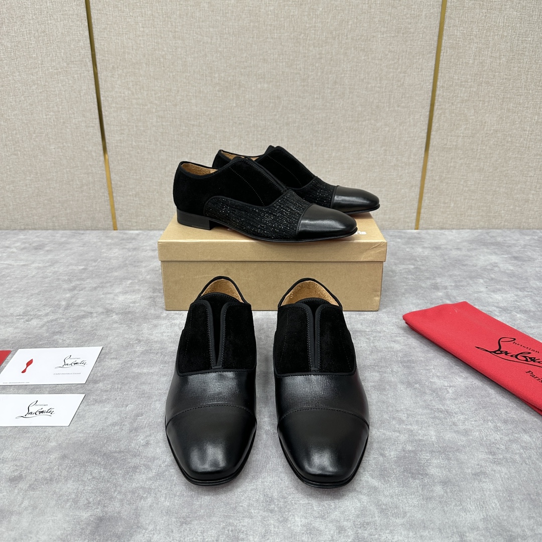 CL新品正装鞋皮鞋Christia*Loubouti*红底鞋GREGGO男士牛津鞋官方7,600采用进口