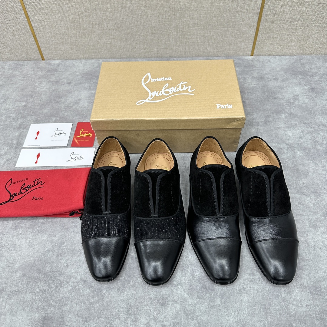 CL新品正装鞋皮鞋Christia*Loubouti*红底鞋GREGGO男士牛津鞋官方7,600采用进口