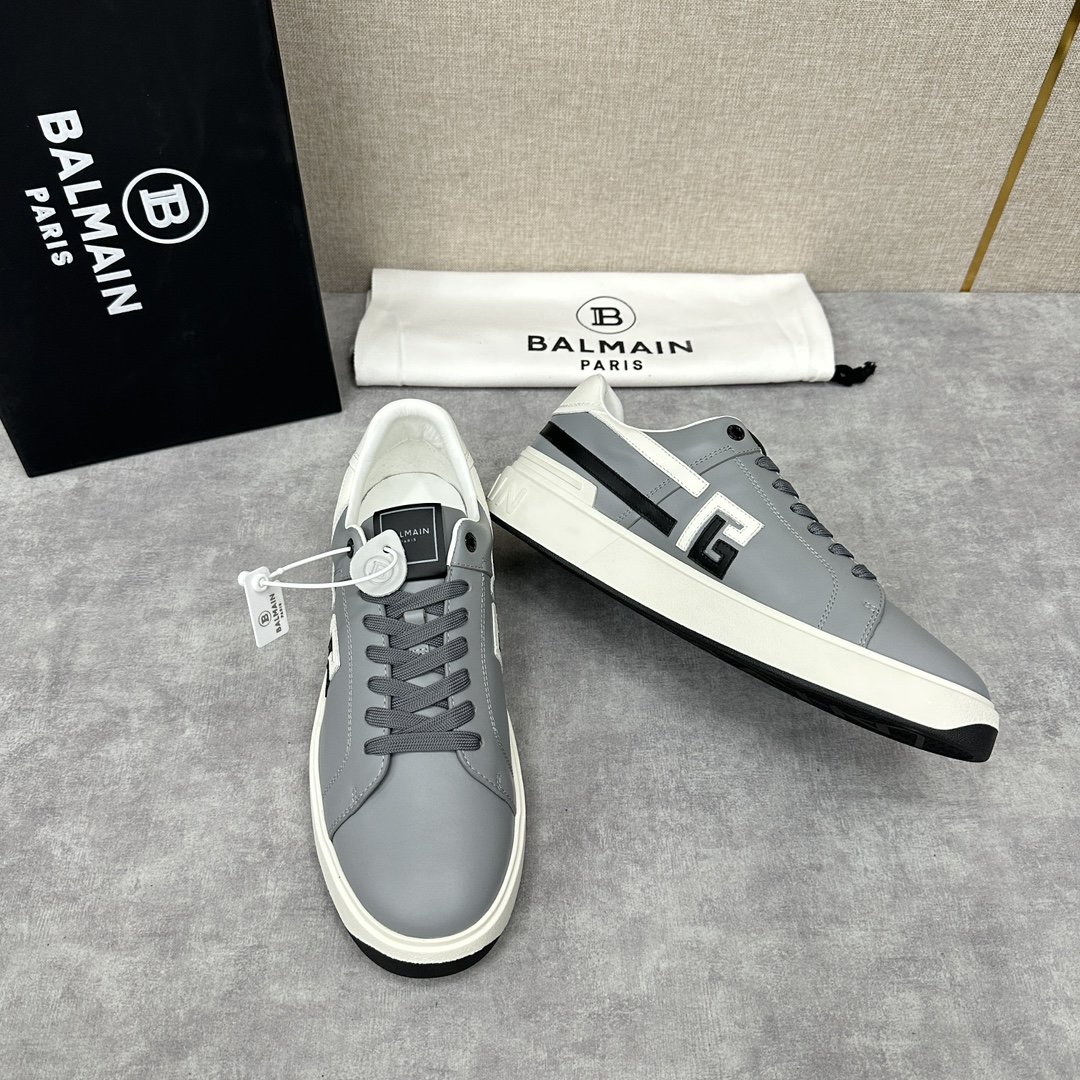 Balmai*巴尔-曼新品B-Skate拼接低帮休闲运动鞋多种材质拼接撞色设计采用进口小牛皮多种常见颜色