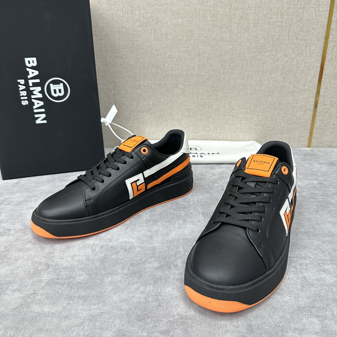 Balmai*巴尔-曼新品B-Skate拼接低帮休闲运动鞋多种材质拼接撞色设计采用进口小牛皮多种常见颜色
