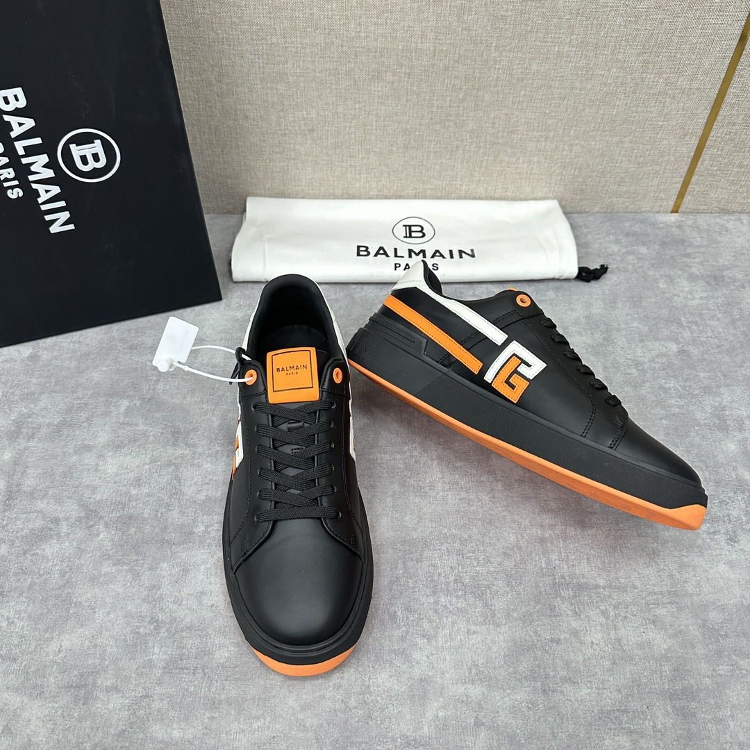 Balmai*巴尔-曼新品B-Skate拼接低帮休闲运动鞋多种材质拼接撞色设计采用进口小牛皮多种常见颜色