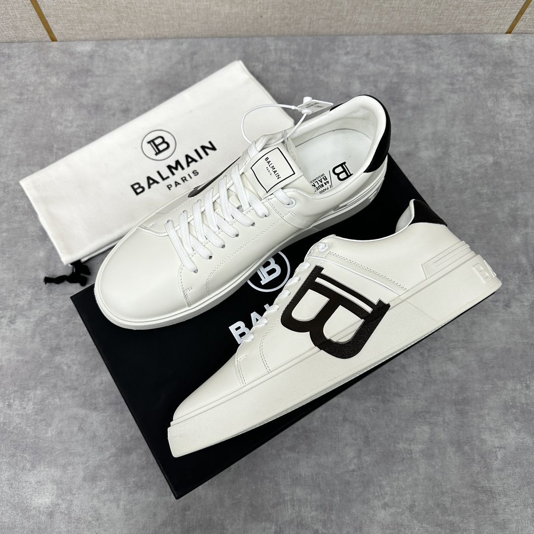 巴尔-曼Balmai*B-Court对比边饰运动鞋官方5,600采用进口小牛皮拼接撞色设计侧面3D打印Ｂ