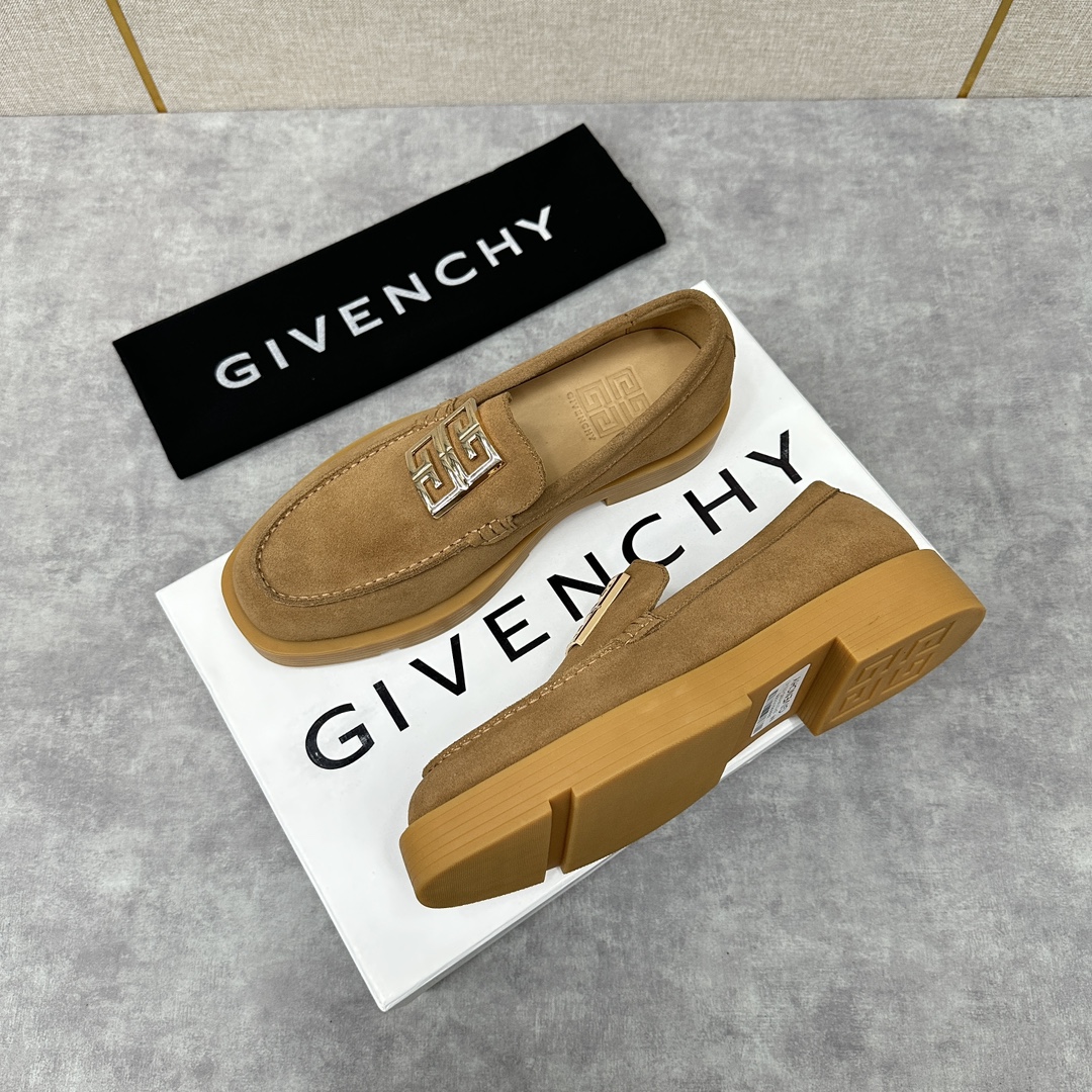 GVX纪梵-希新品GIVENCH*4G金属logo厚底乐福鞋皮鞋采用进口光滑牛皮/开边珠擦色亮皮/压纹牛