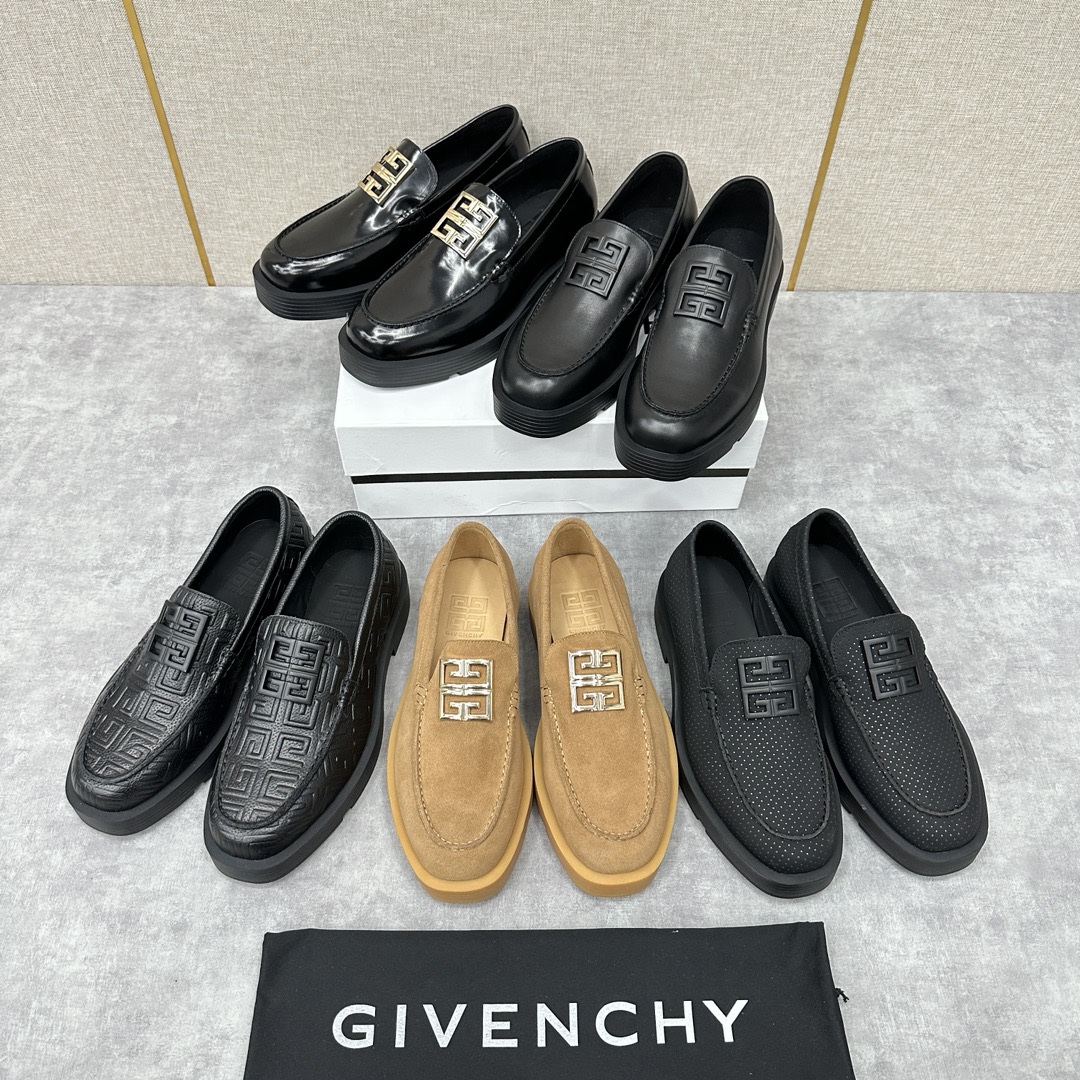 GVX纪梵-希新品GIVENCH*4G金属logo厚底乐福鞋皮鞋采用进口光滑牛皮/开边珠擦色亮皮/压纹牛