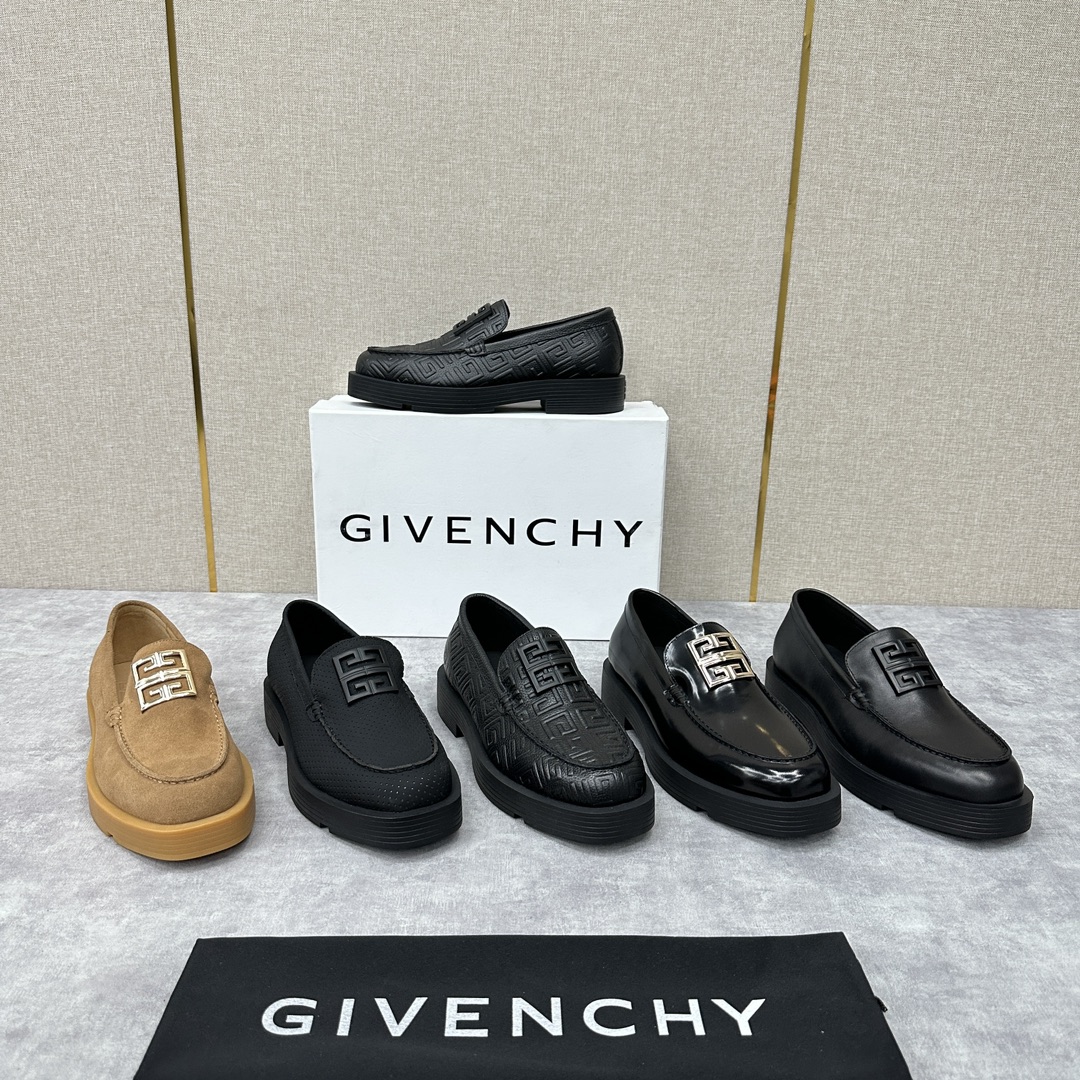 GVX纪梵-希新品GIVENCH*4G金属logo厚底乐福鞋皮鞋采用进口光滑牛皮/开边珠擦色亮皮/压纹牛