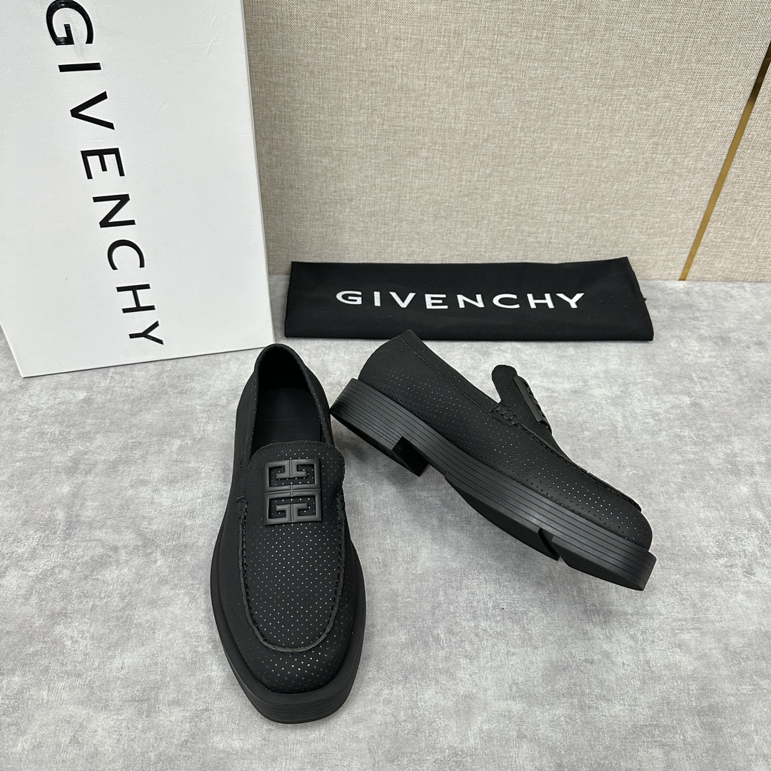 GVX纪梵-希新品GIVENCH*4G金属logo厚底乐福鞋皮鞋采用进口光滑牛皮/开边珠擦色亮皮/压纹牛