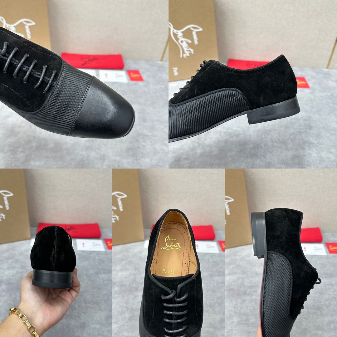 CL新品正装鞋皮鞋Christia*Loubouti*红底鞋GREGGO男士牛津鞋官方7,600采用进口