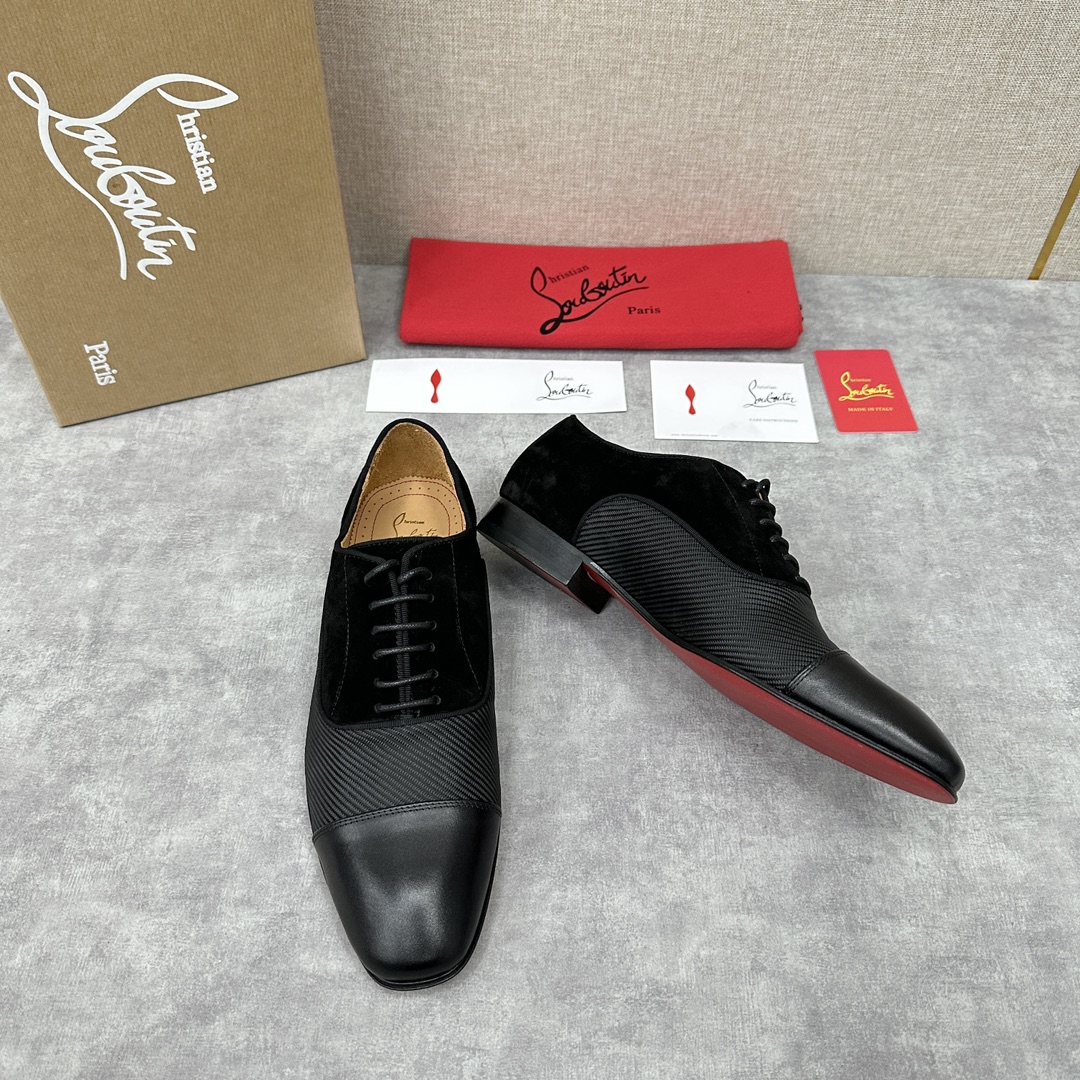 CL新品正装鞋皮鞋Christia*Loubouti*红底鞋GREGGO男士牛津鞋官方7,600采用进口