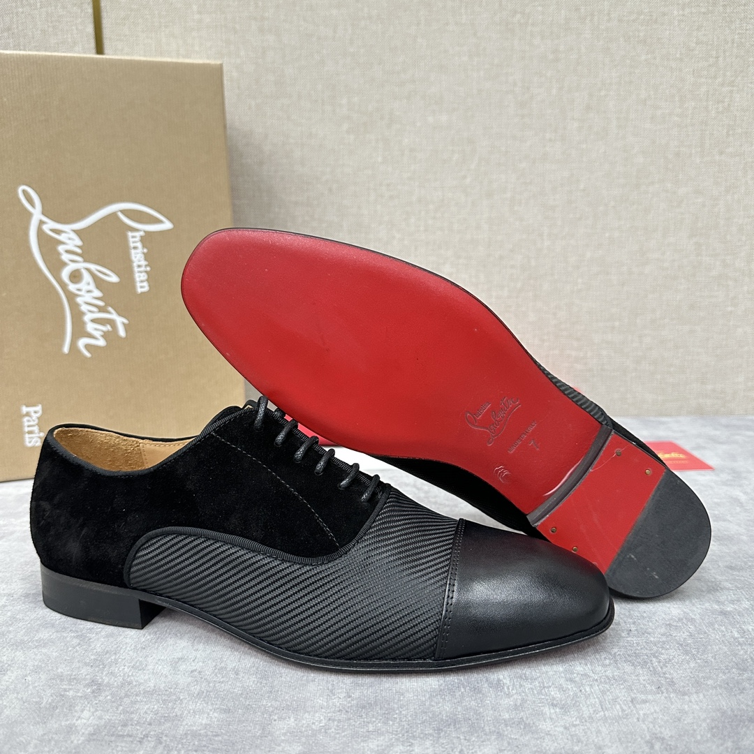 CL新品正装鞋皮鞋Christia*Loubouti*红底鞋GREGGO男士牛津鞋官方7,600采用进口