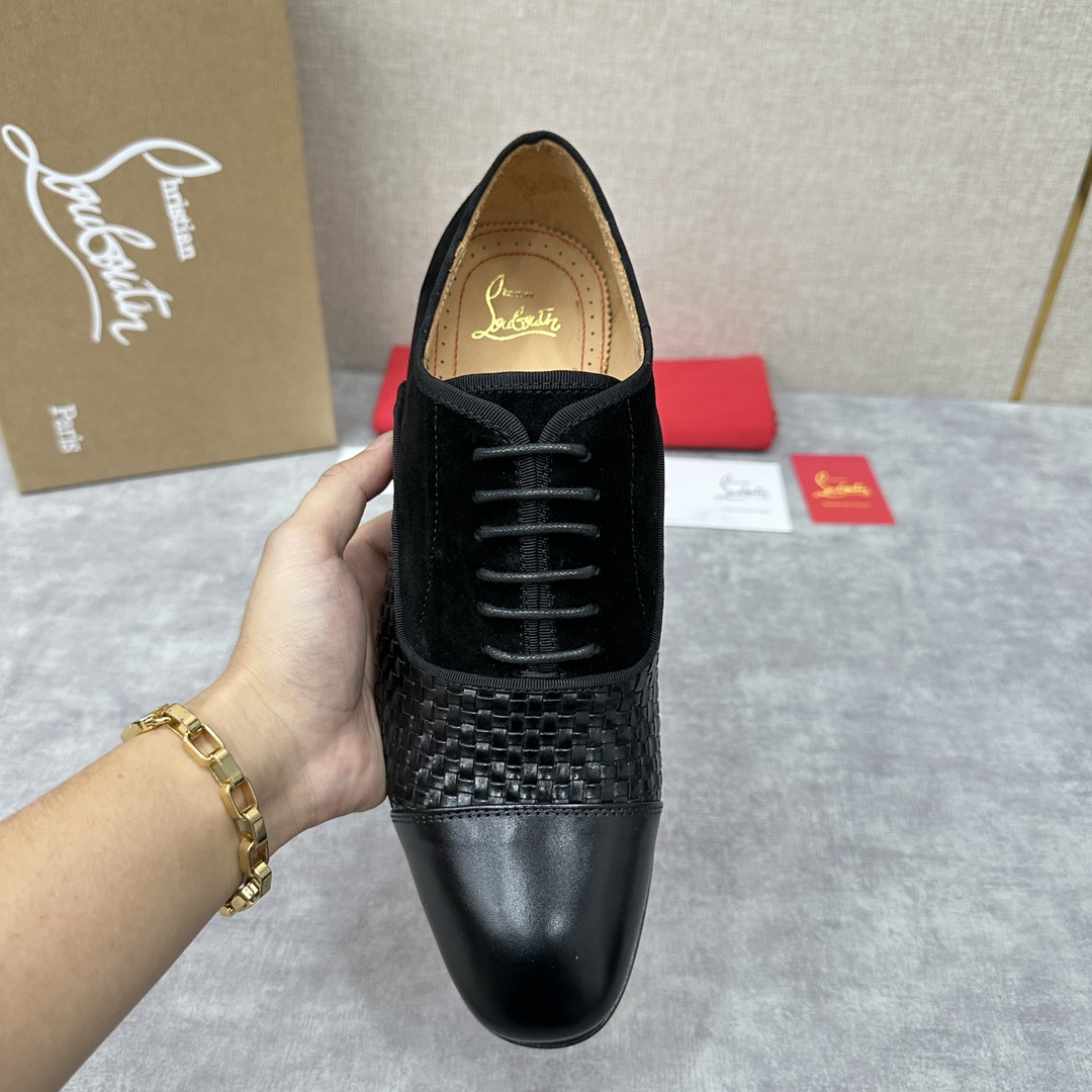 CL新品正装鞋皮鞋Christia*Loubouti*红底鞋GREGGO男士牛津鞋官方7,600采用进口