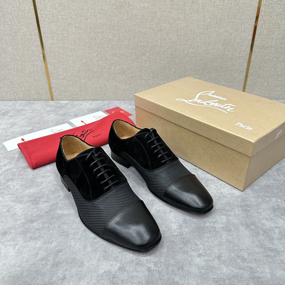 CL新品正装鞋皮鞋Christia*Loubouti*红底鞋GREGGO男士牛津鞋官方7,600采用进口