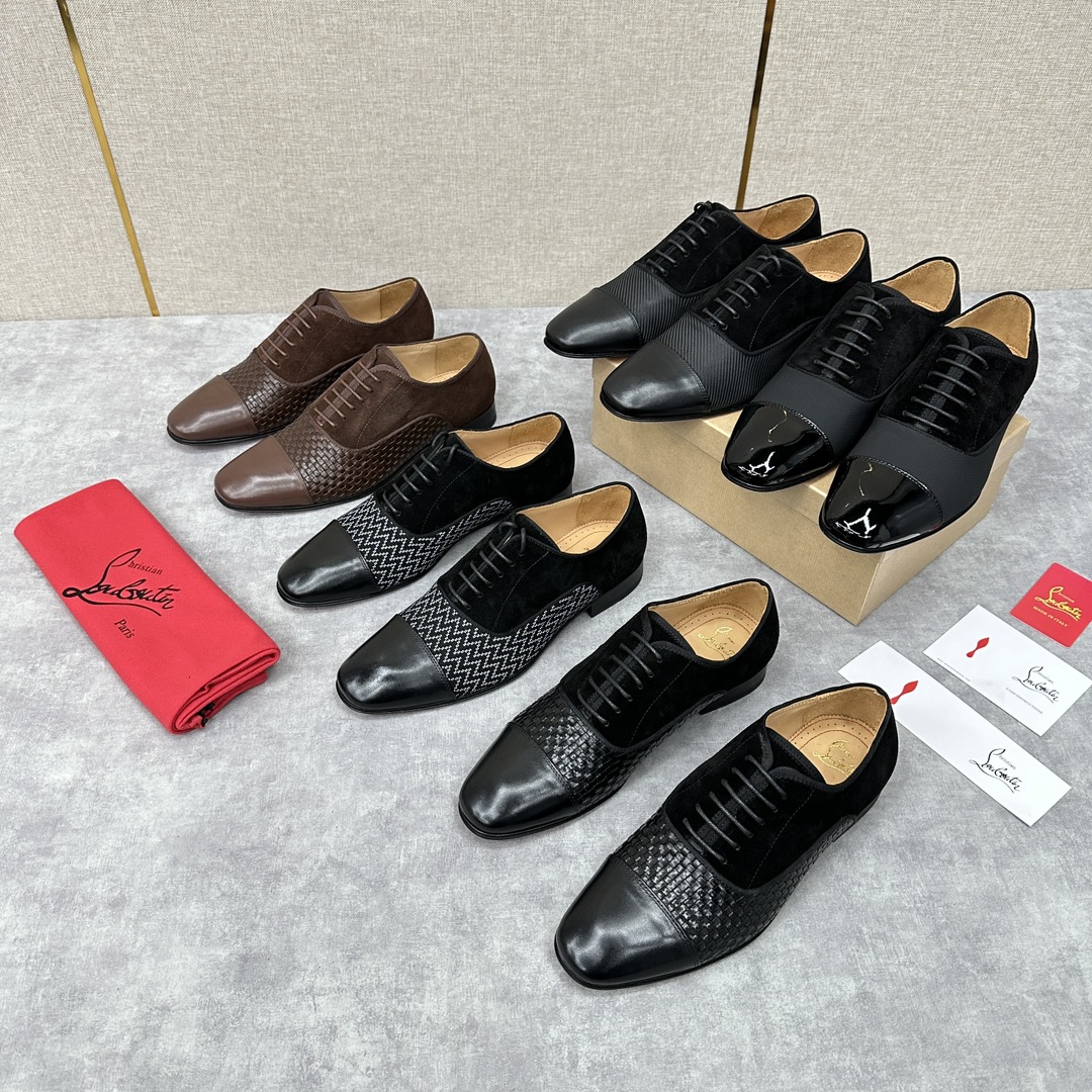 CL新品正装鞋皮鞋Christia*Loubouti*红底鞋GREGGO男士牛津鞋官方7,600采用进口