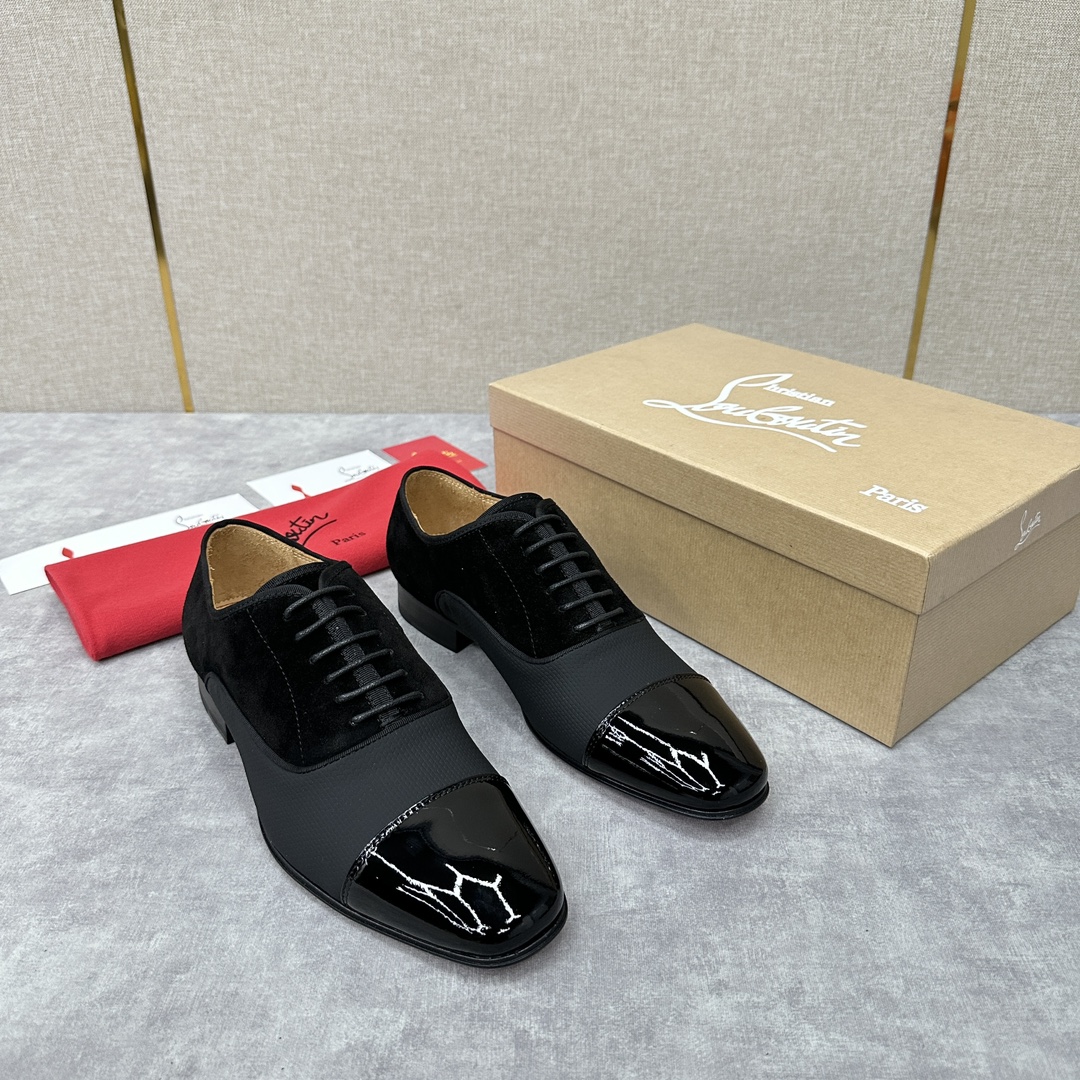 CL新品正装鞋皮鞋Christia*Loubouti*红底鞋GREGGO男士牛津鞋官方7,600采用进口